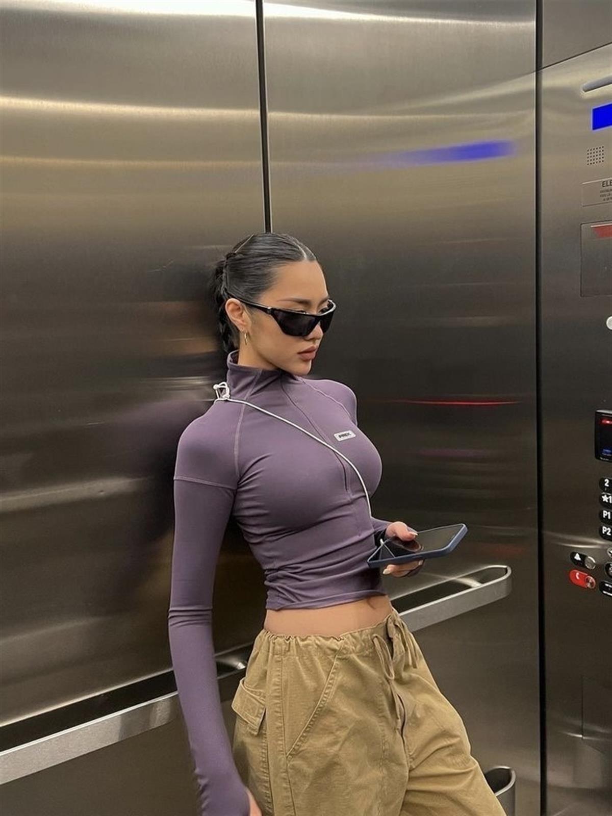 Prıx Esnek Fermuarlı Mor Body