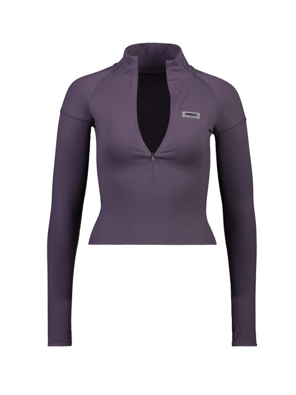 Prıx Esnek Fermuarlı Mor Body