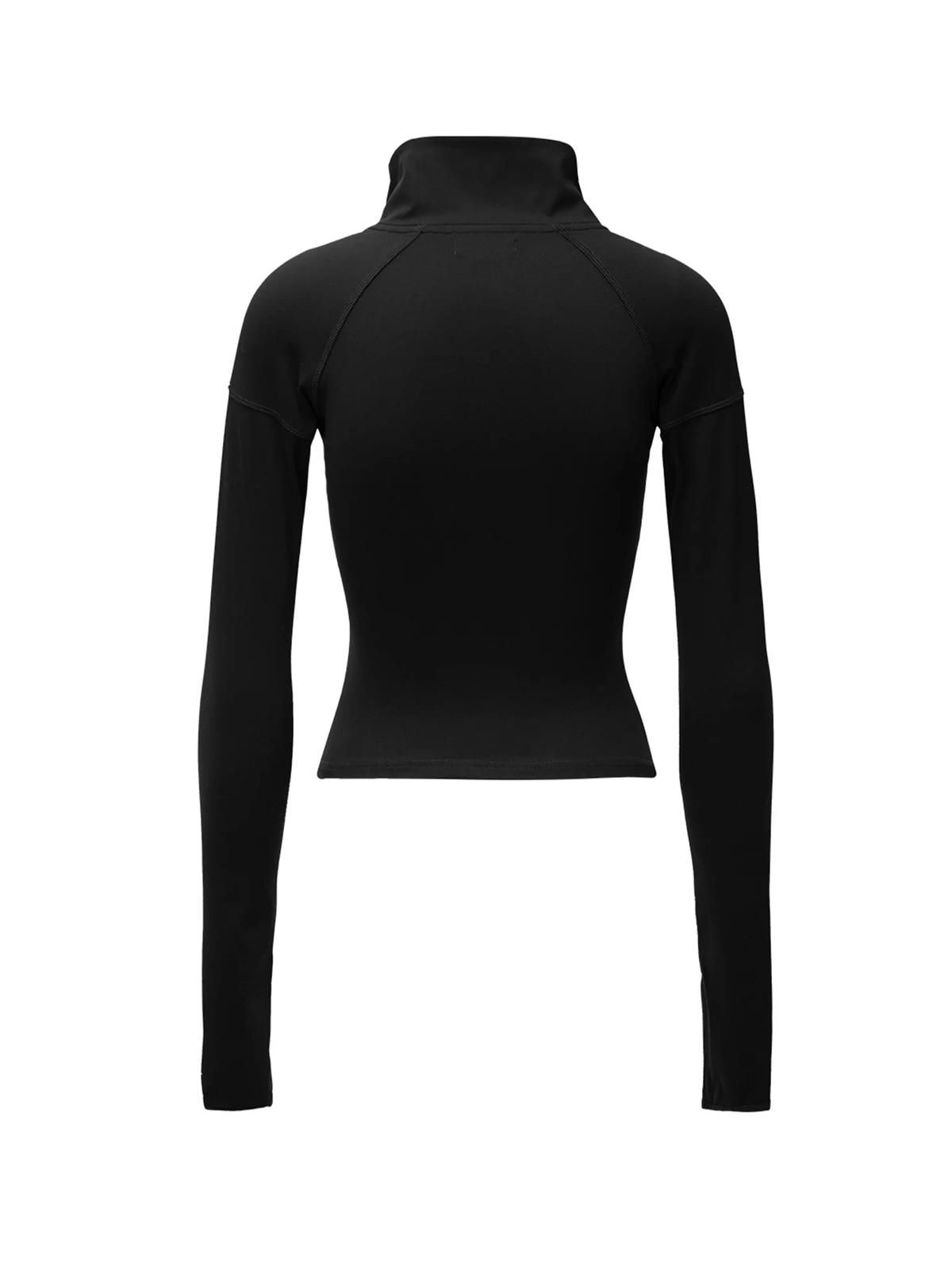 Prıx Esnek Fermuarlı Siyah Body