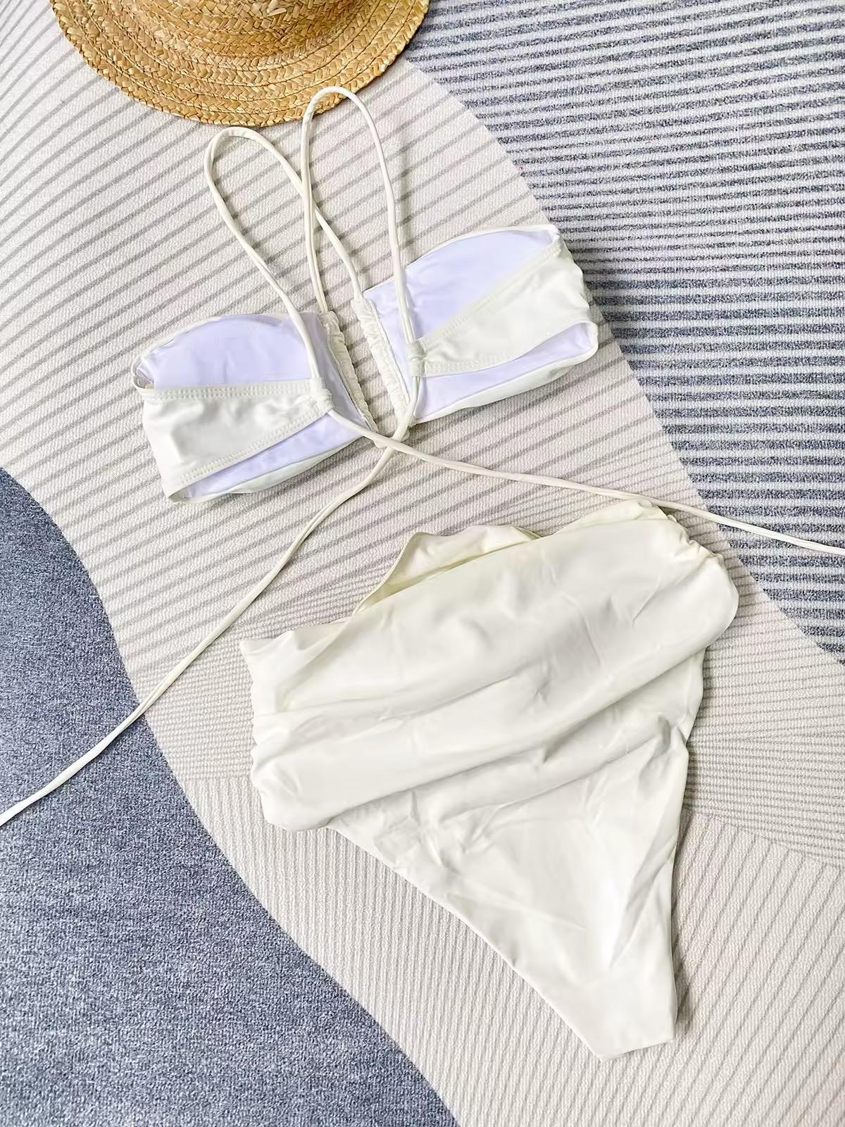 Rosa Yüksel Bel Bej Bikini Takımı