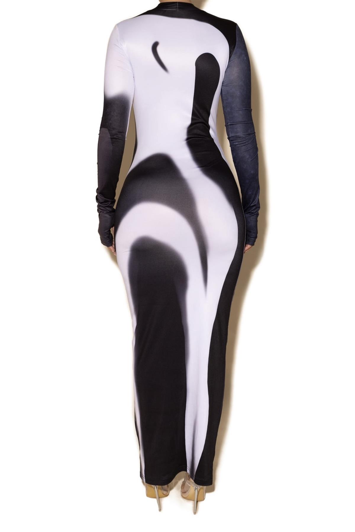 Silhoutte Black Dress