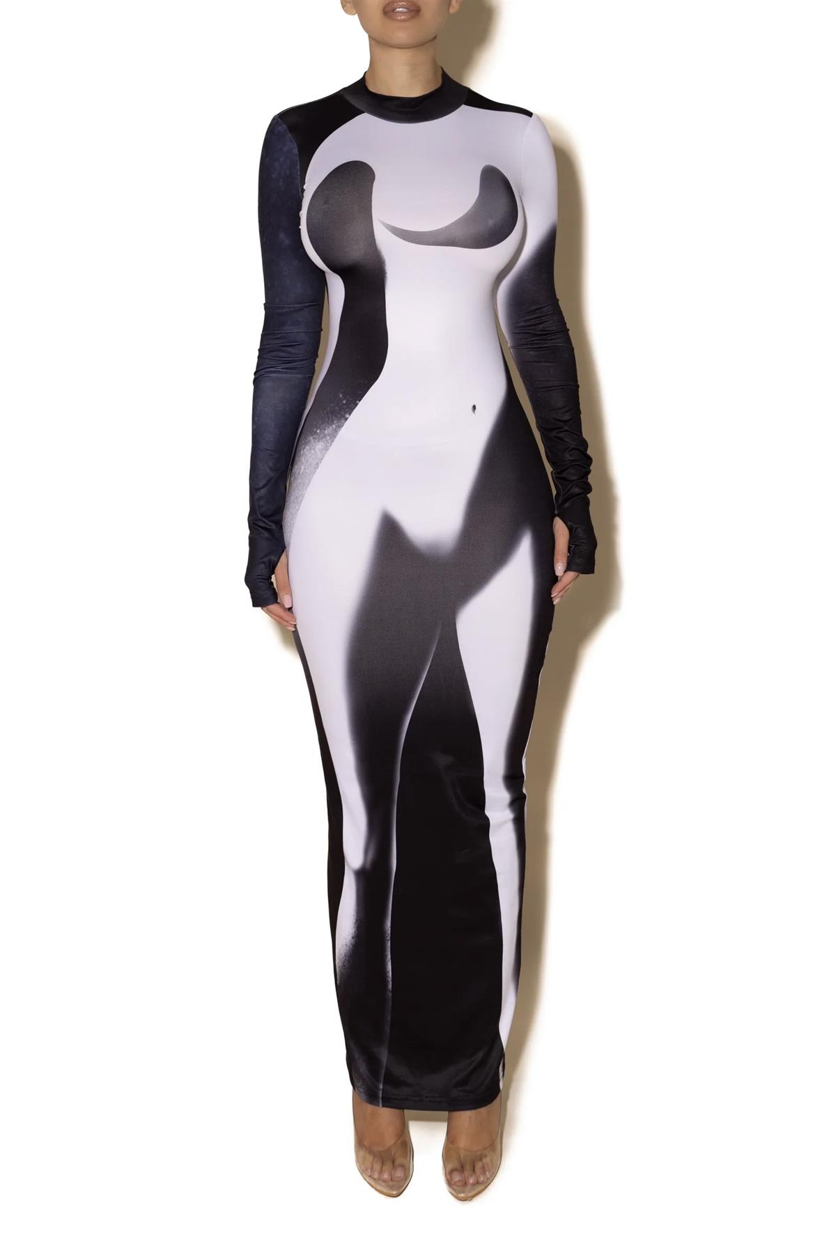 Silhoutte Black Dress