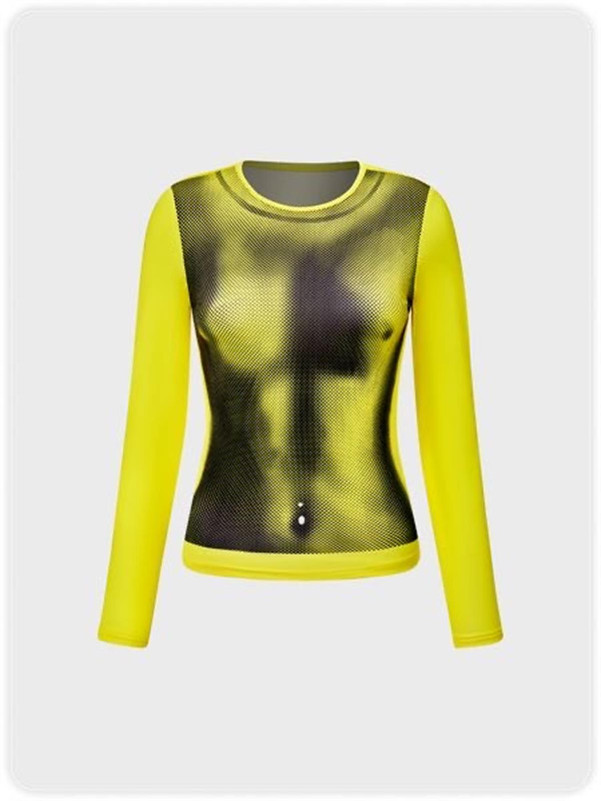 Silhoutte Yellow Unisex Body