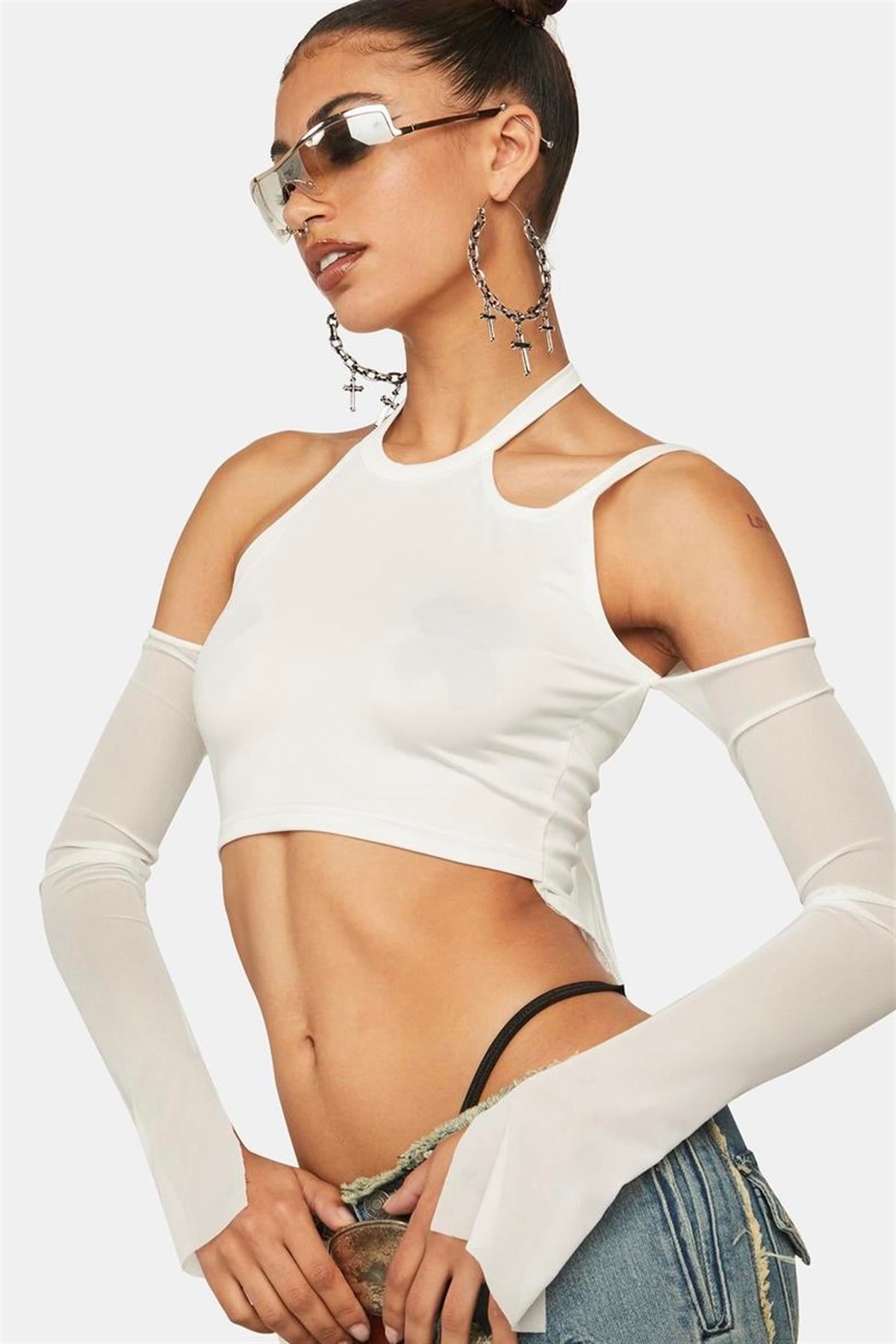 Cut Out White Top