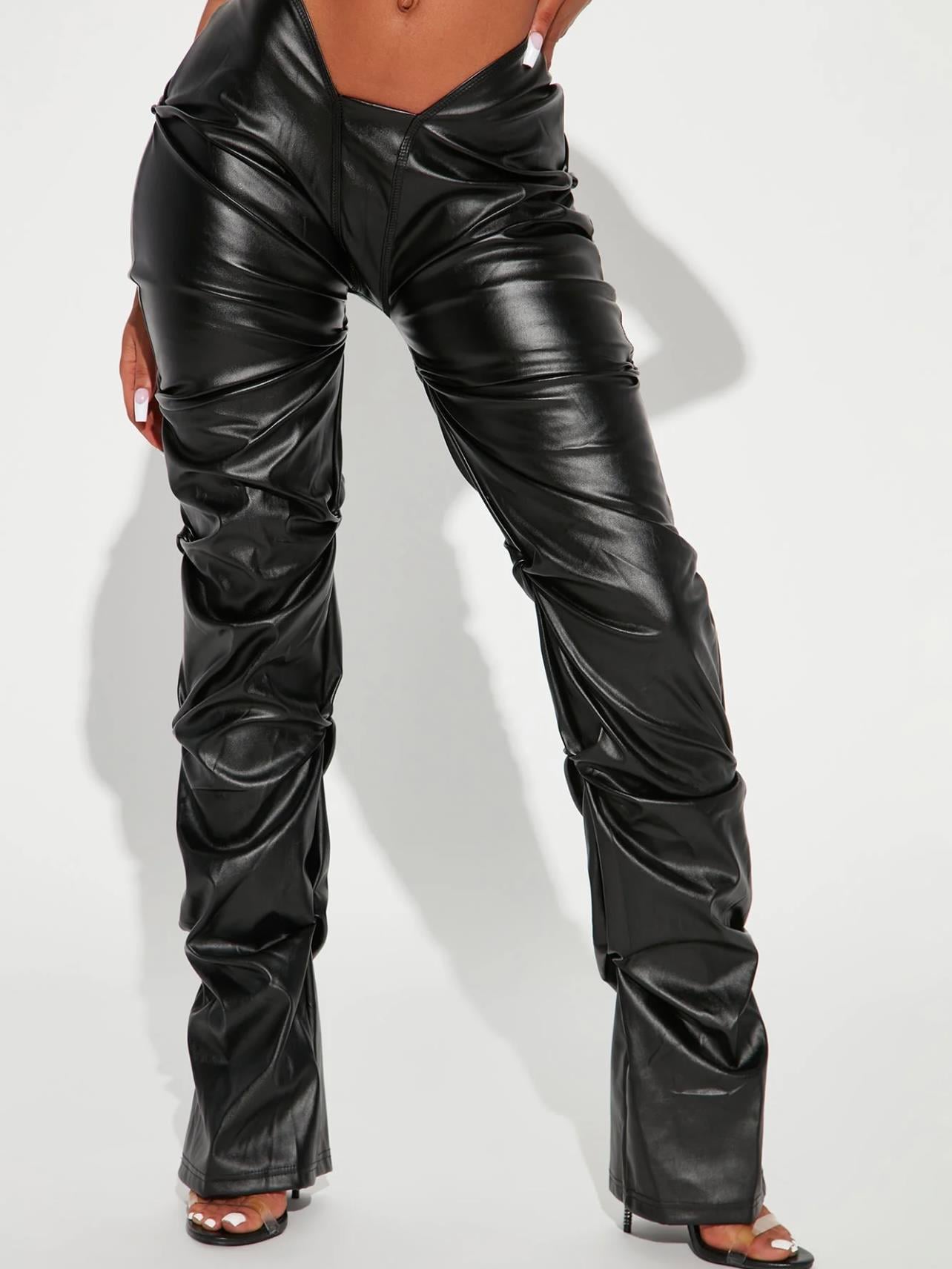 DARE SİYAH V KESİM PANTOLON