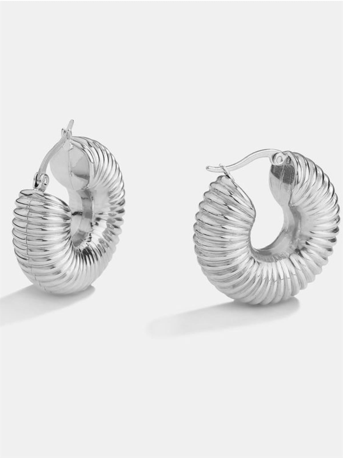 Salyangoz Gümüş Küpe