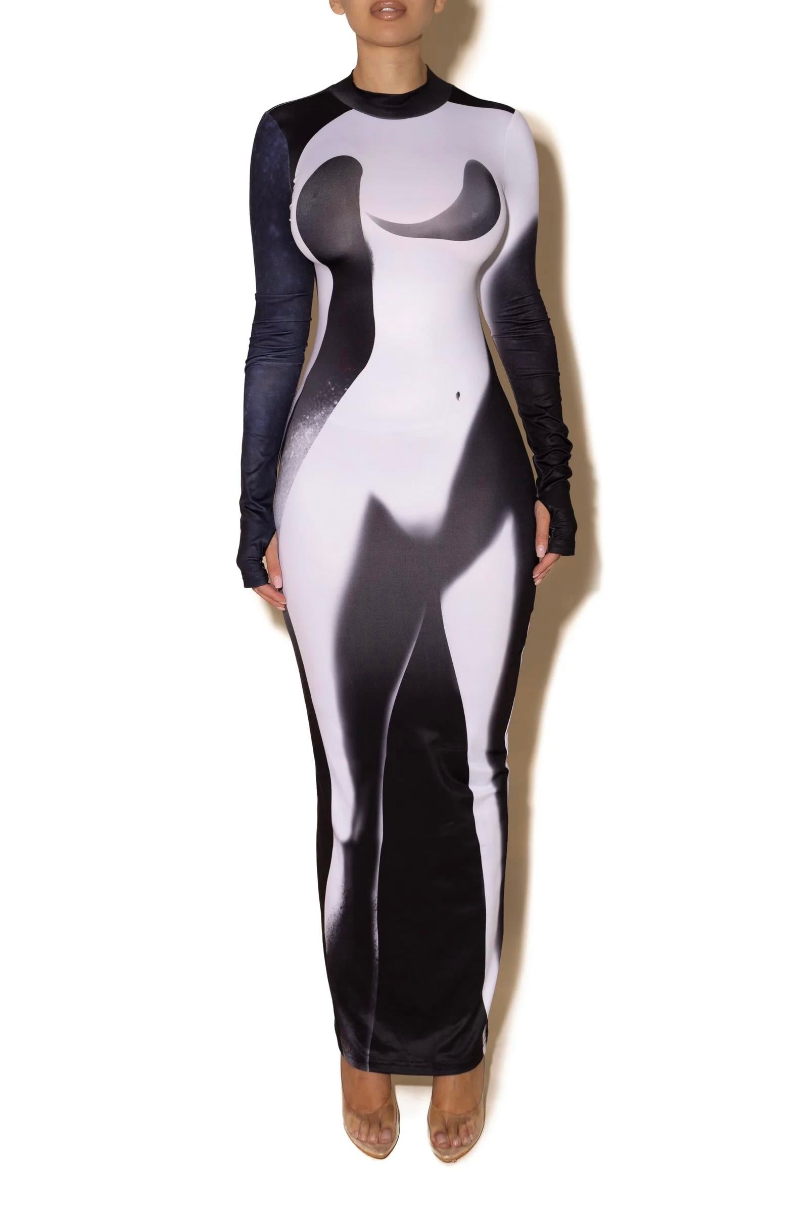 Silhoutte Black Dress