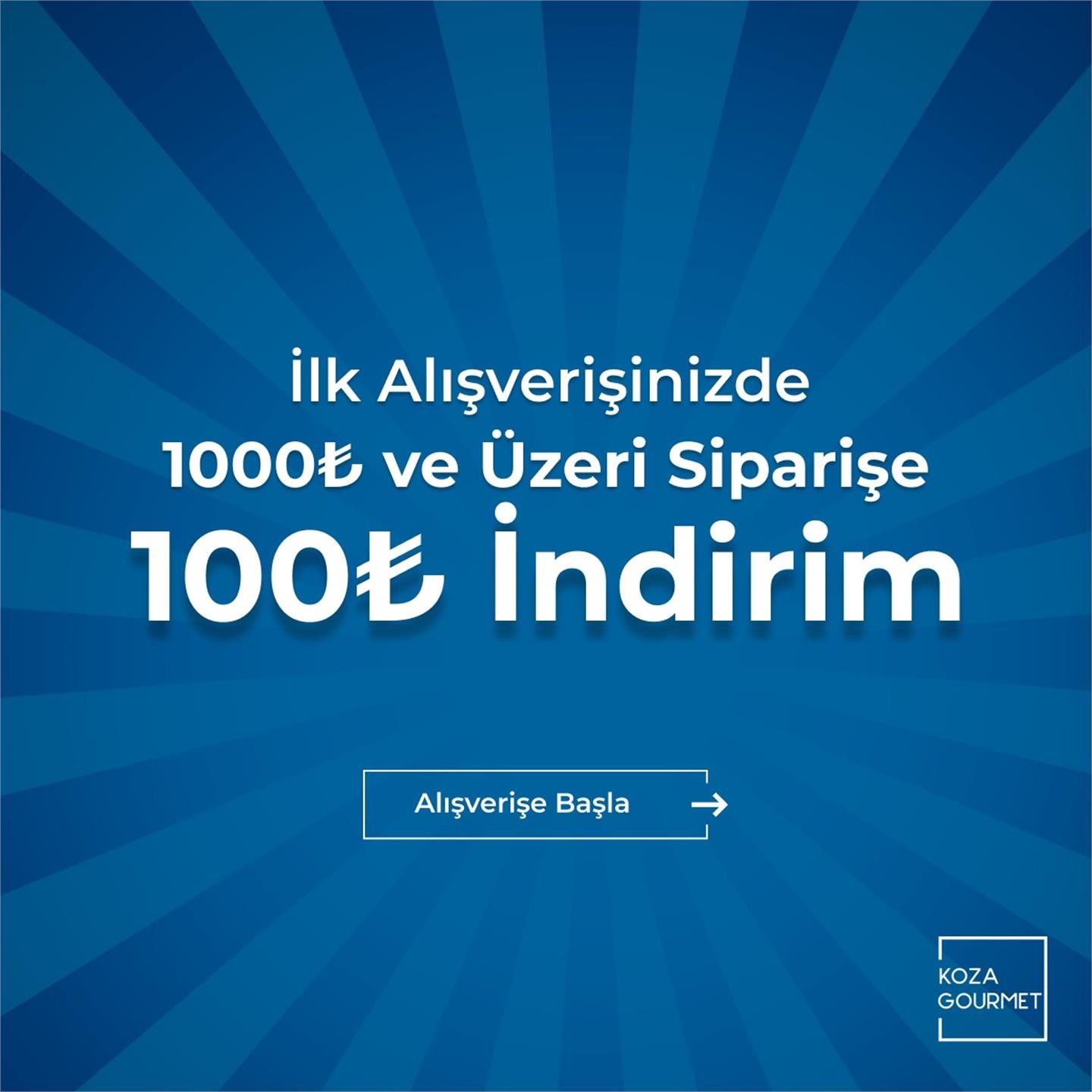 Yeni Üyeliklerde 1000 tl ve üzeri İlk Siparişe Özel 100 tl İndirim Fırsatı!