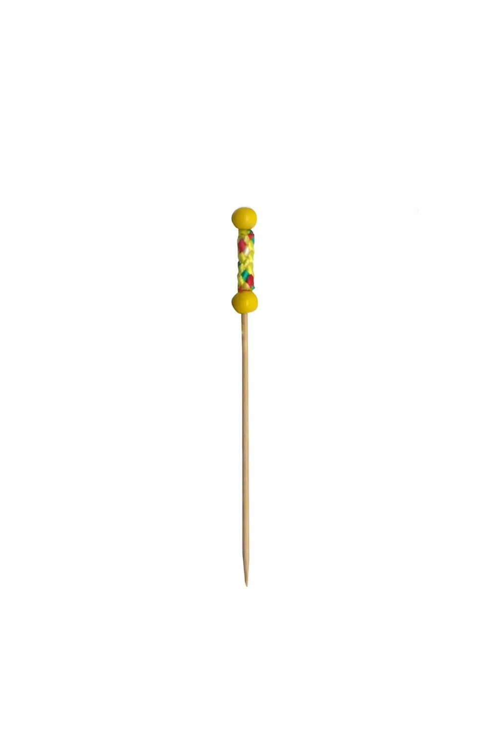 Bambu Kürdan Sarı Desenli(10cmx100Ad)