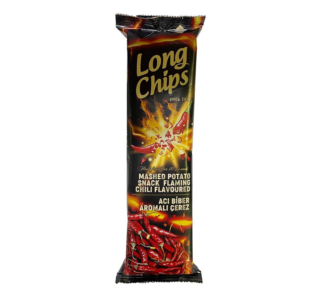 Long Chips Acı Biberli Cips 75 gr