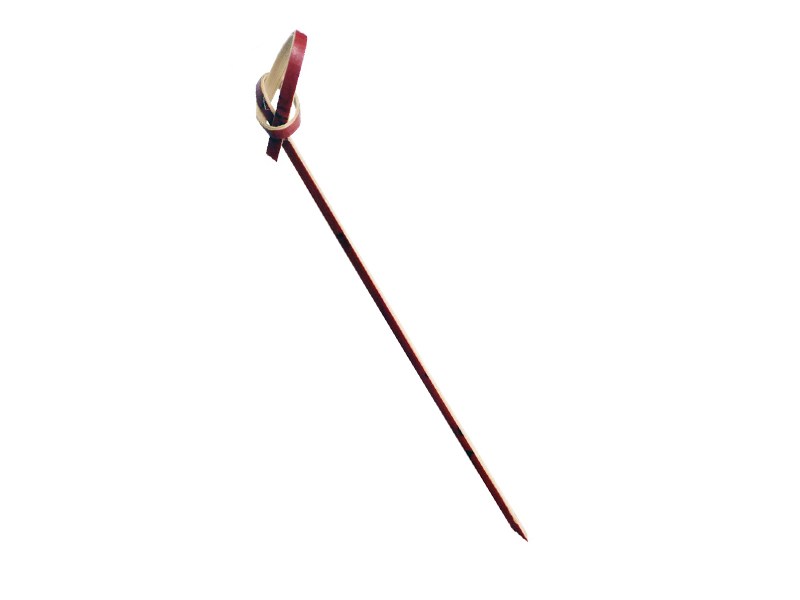 Kırmızı Düğümlü Bambu Kürdan (12 cm) 100 Adet