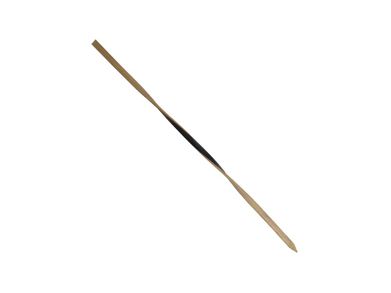 Kıvrımlı Siyah Bambu Kürdan (9 cm) 100 adet
