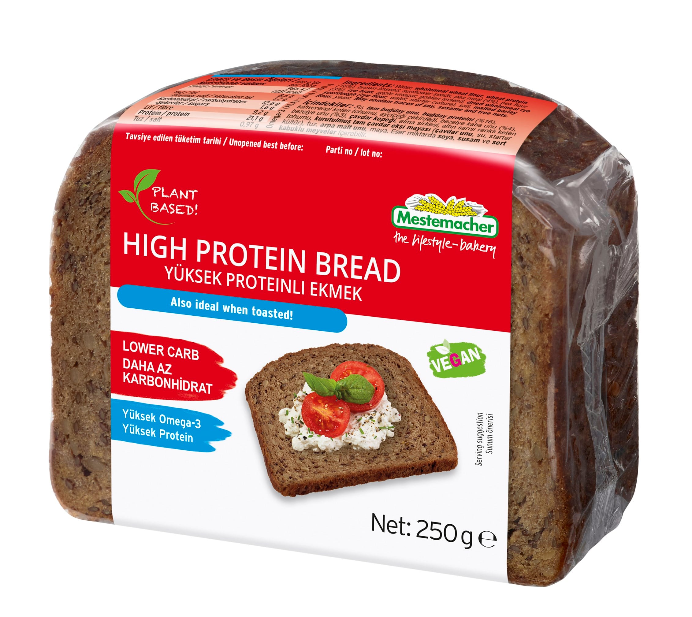 Mestemacher Protein Ekmeği 250 gr