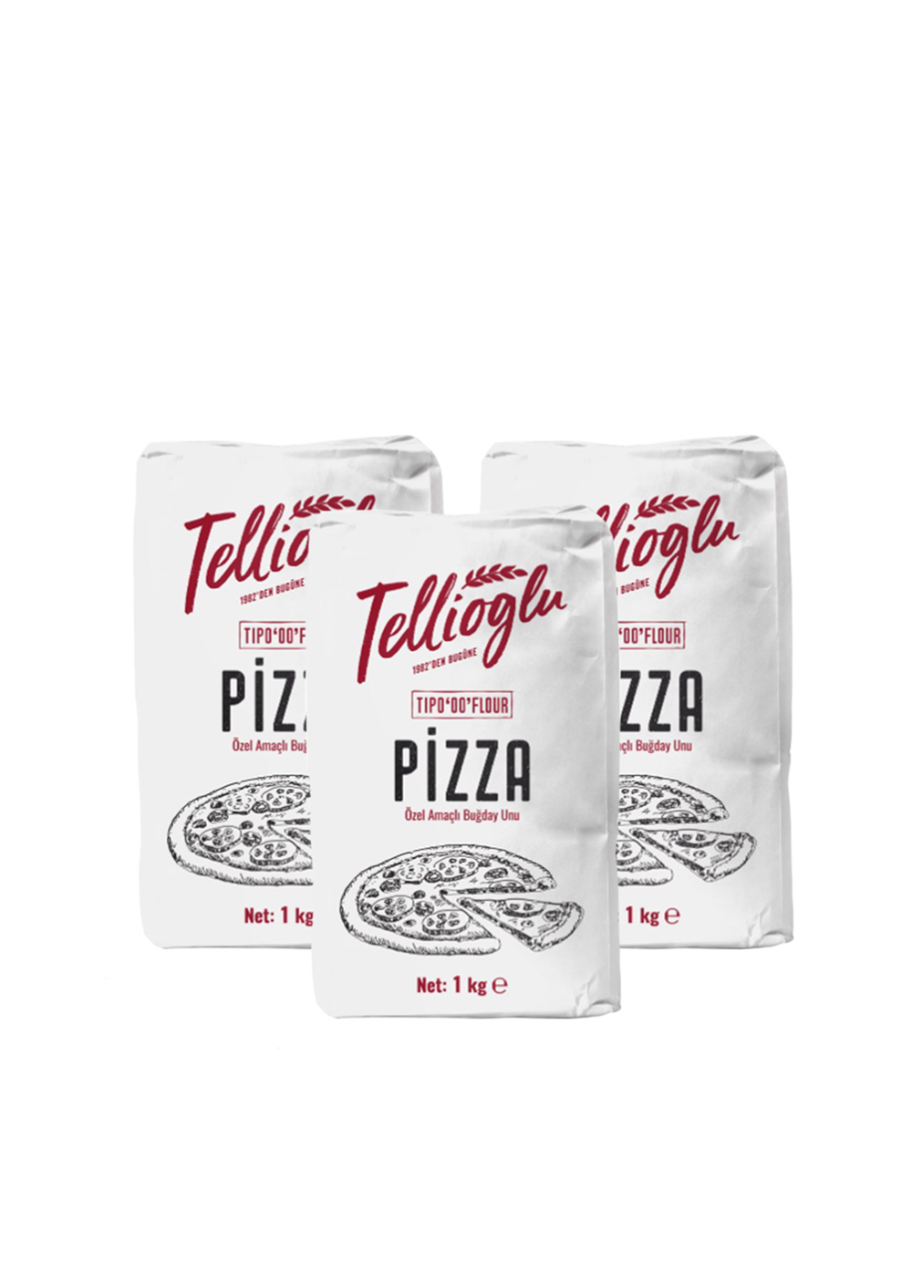 Tellıoglu Pizza Unu 1kgx3