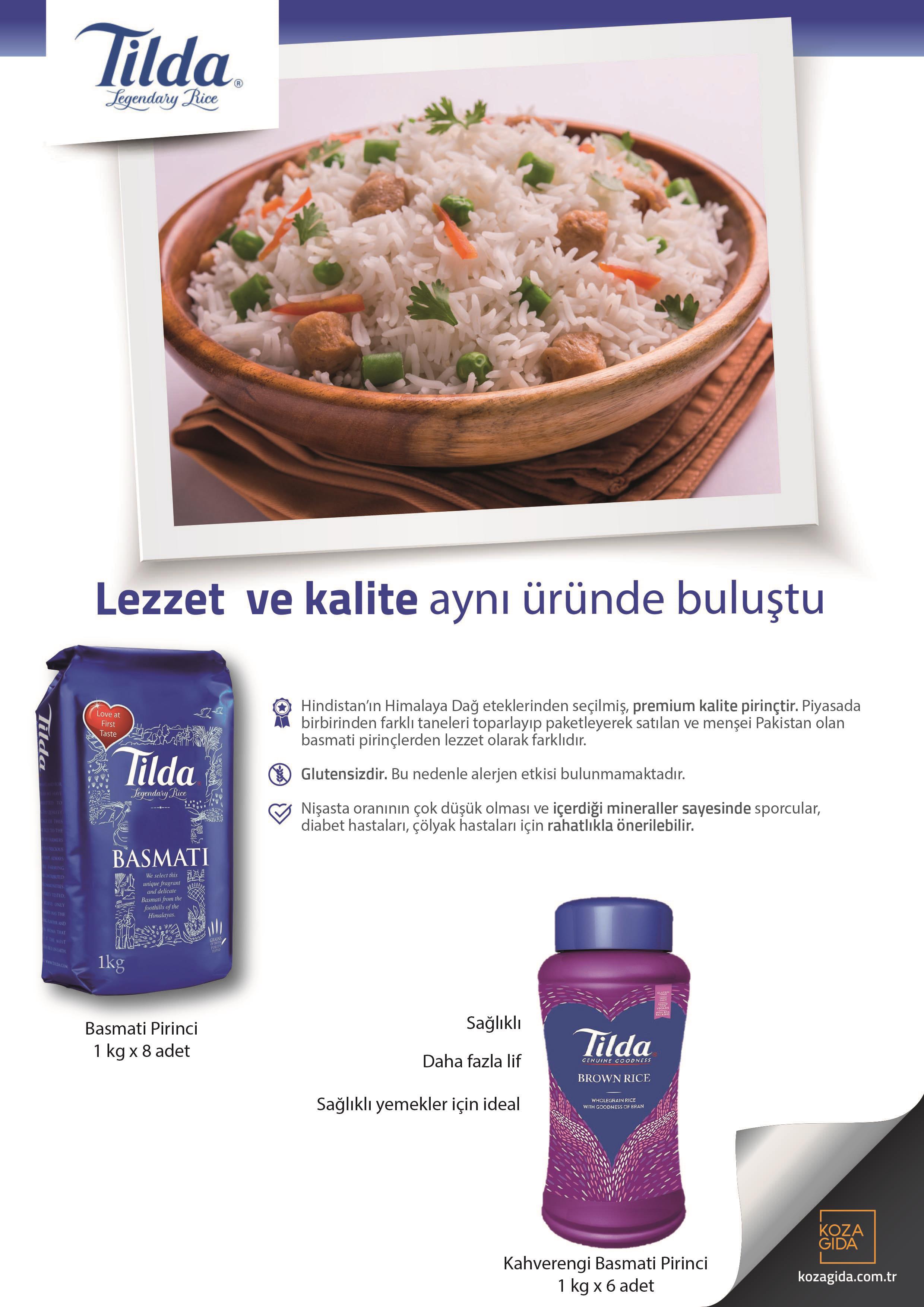 Basmati Pirinci Tilda 1 Kg Kozagourmet