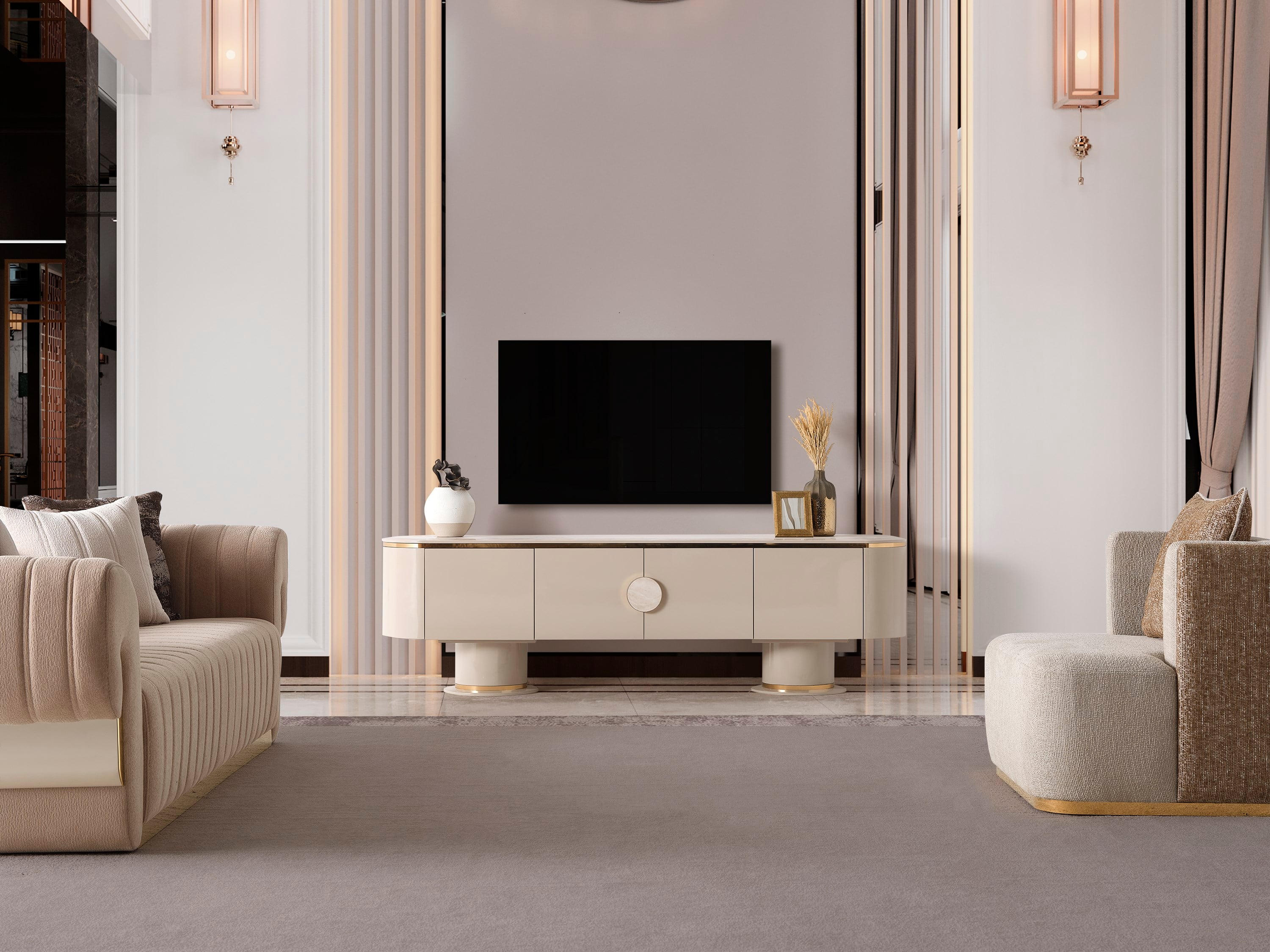 Cartier Vizon TV Ünitesi - Mazello Mobilya'da