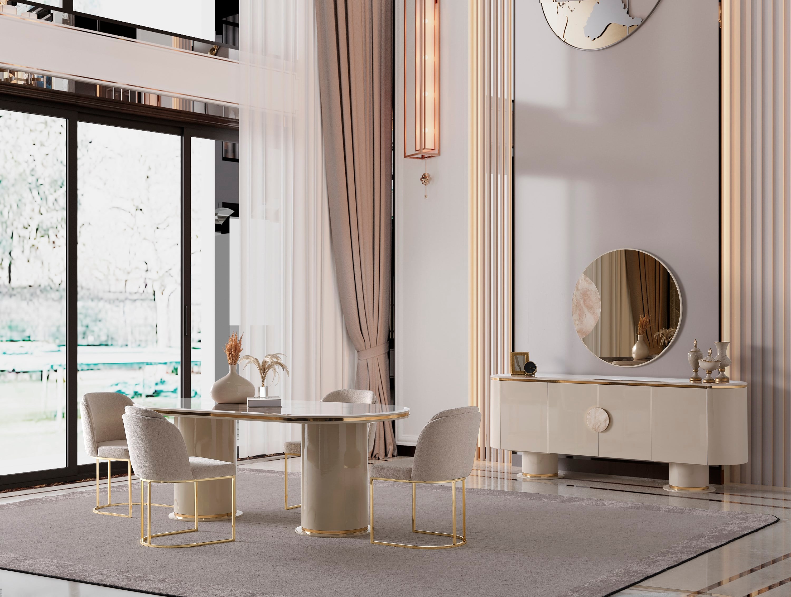 Cartier Vizon Yemek Odası Takımı - Mazello Mobilya'da