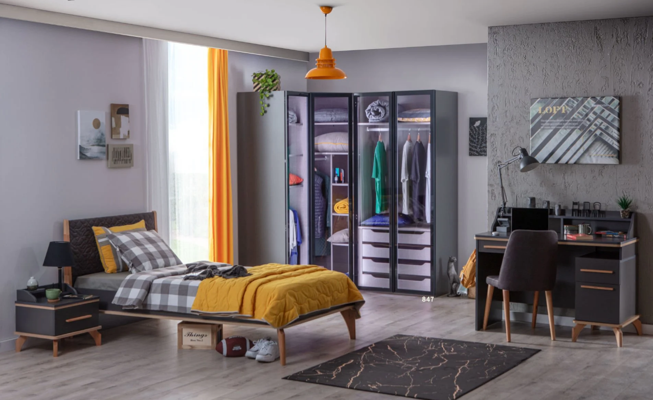 Loft Genç Odası - Mazello Mobilya'da