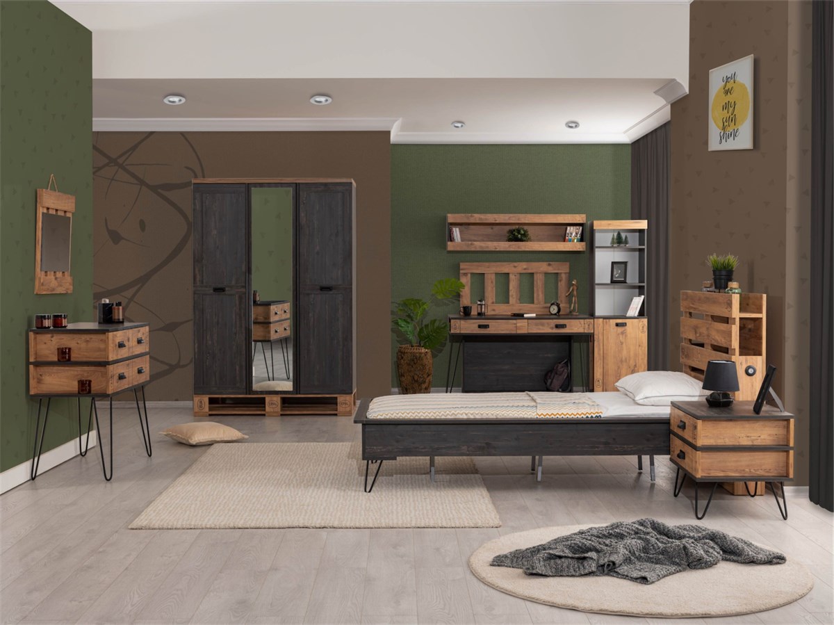 Pallet Genç Odası - Mazello Mobilya'da