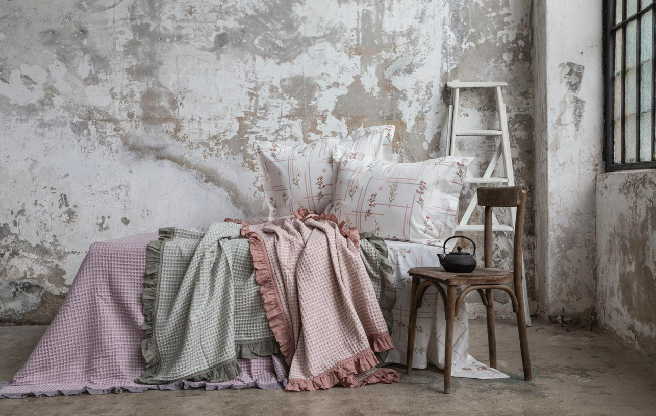 PUPİLLA COLLECTION ÇİFT KİŞİLİK PİKE TAKIMI MONICA YEŞİL