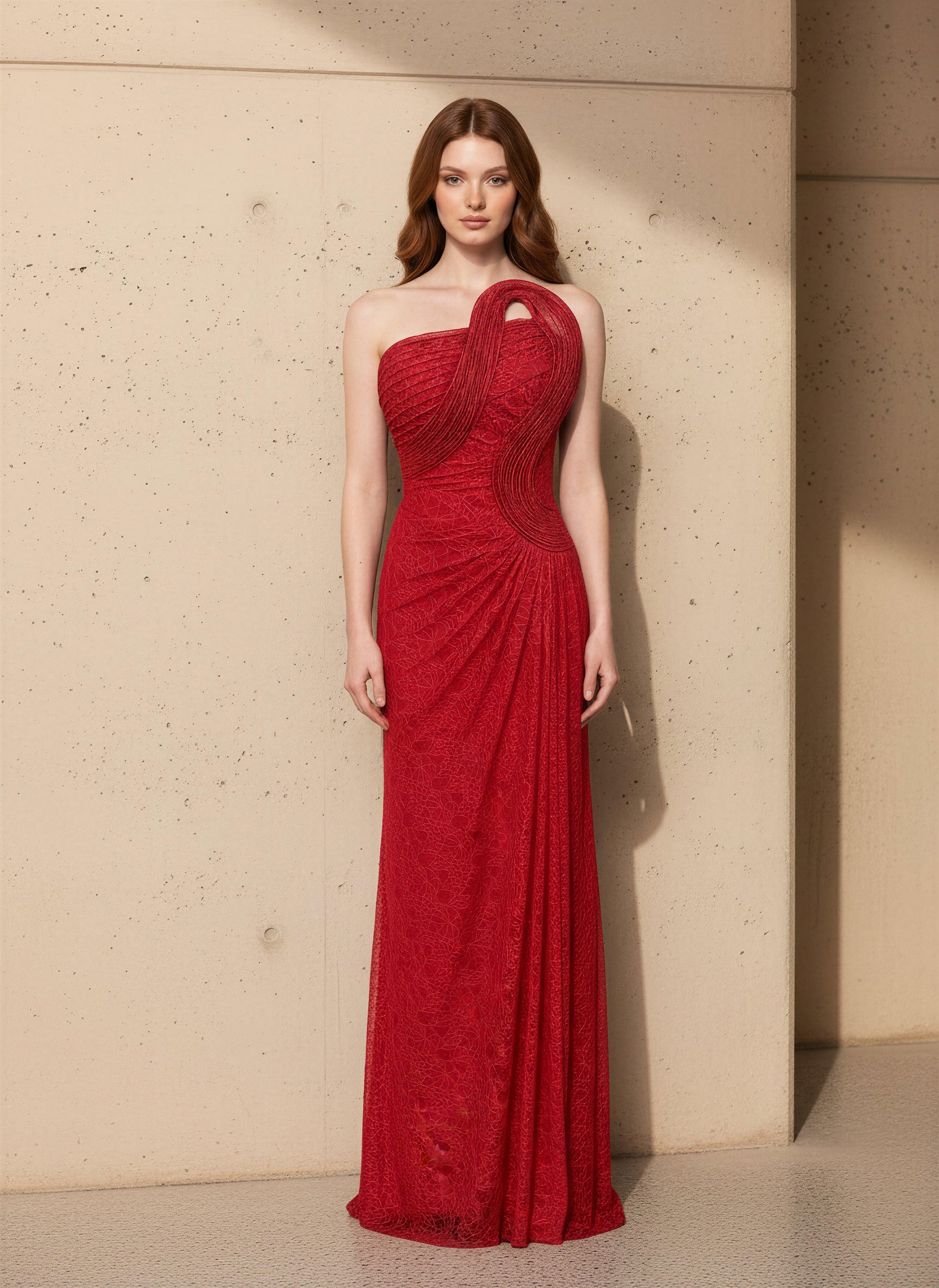 6144DAN DANTEL ELBİSE