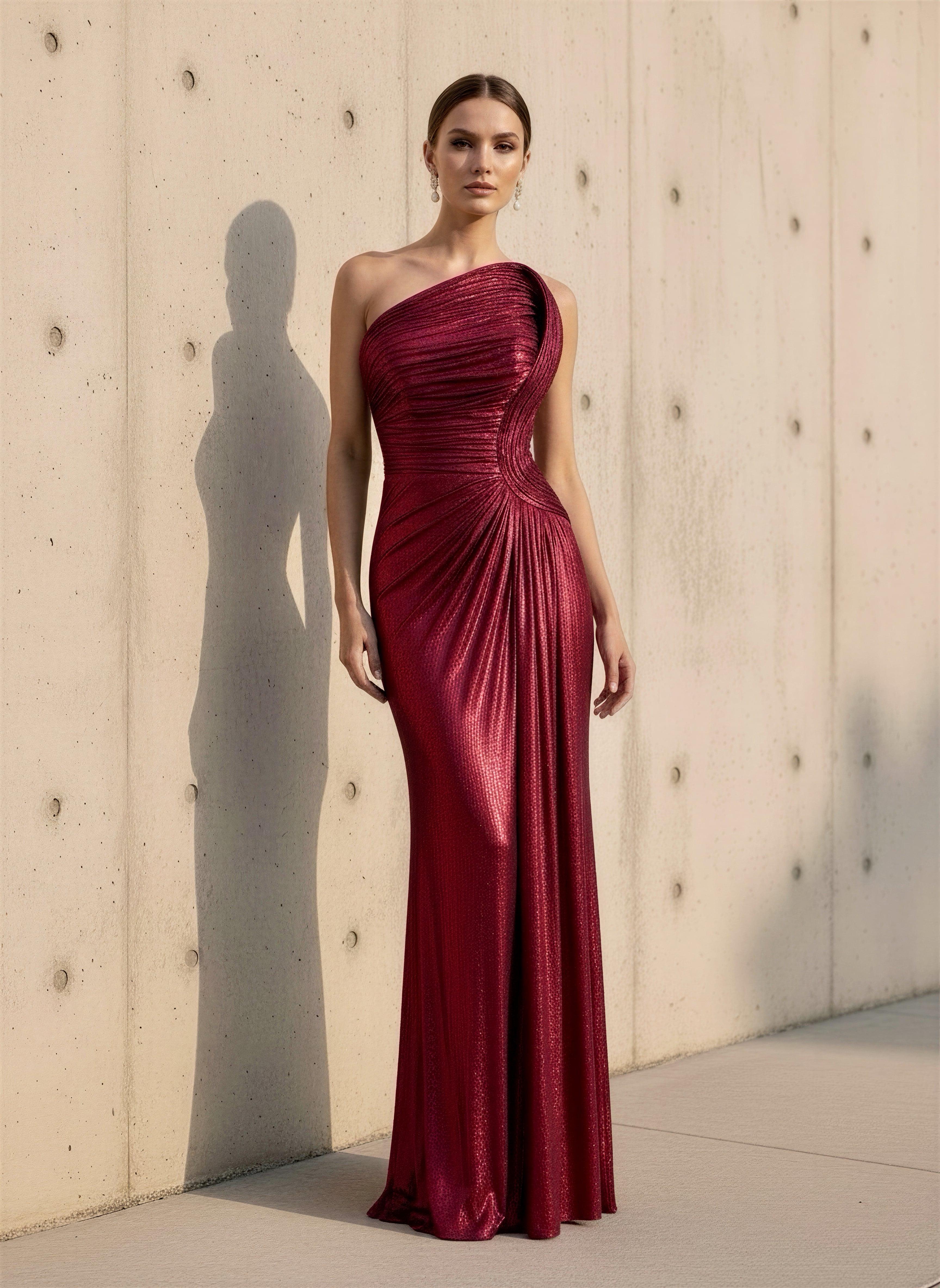 LAME SİMLİ ELBİSE