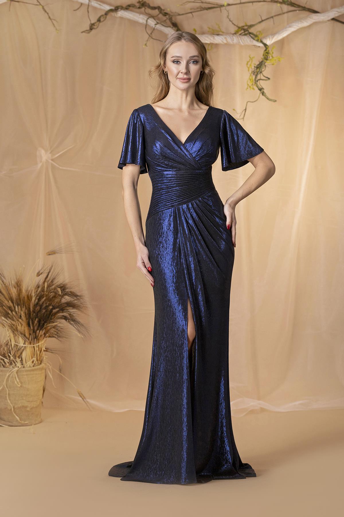 LAME SİMLİ ELBİSE