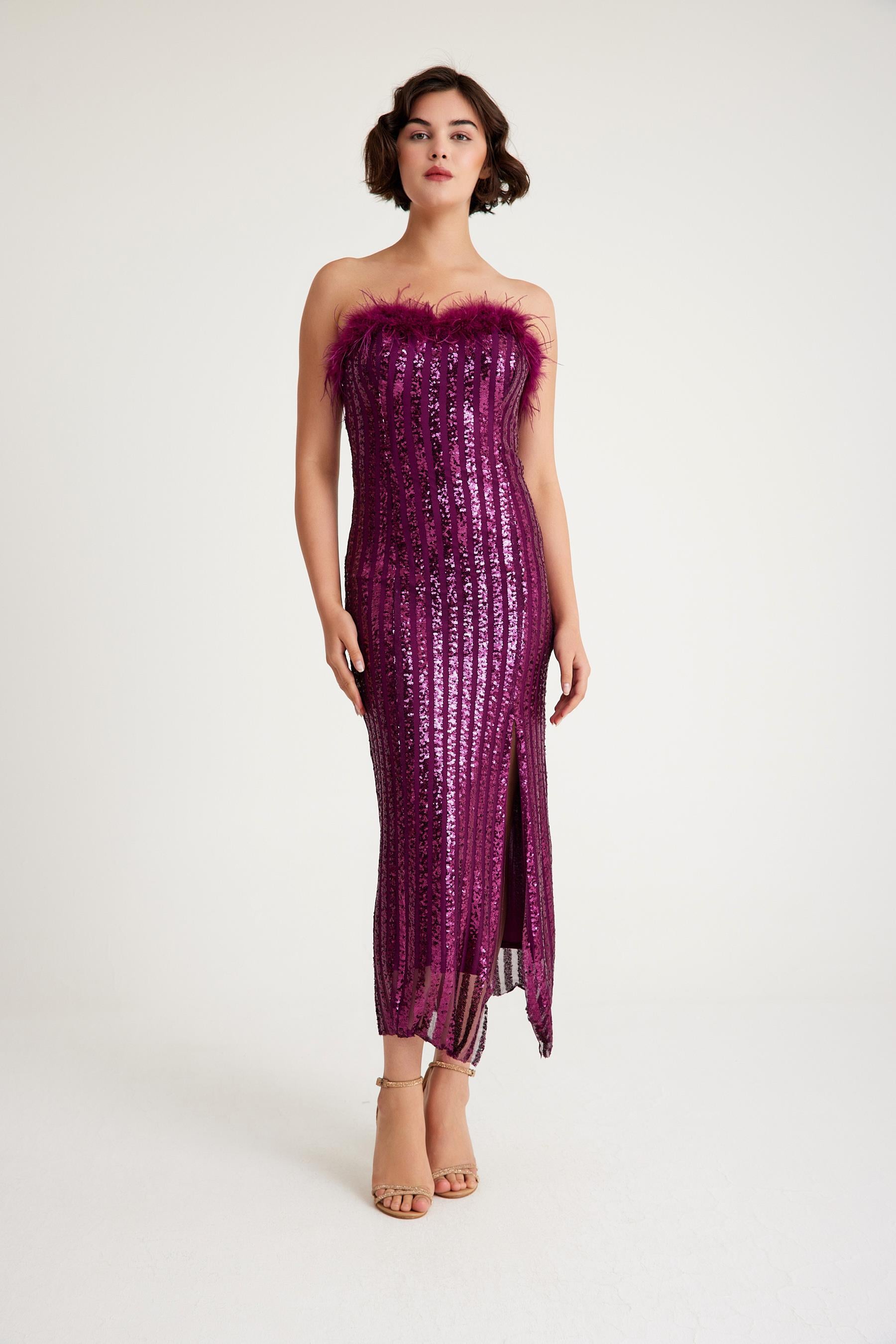 PAYETLİ ABİYE ELBİSE