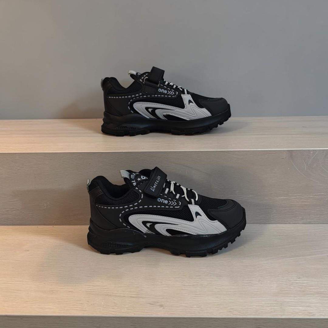 Almera Kids 620 Siyah-buz Cırtlı Erkek Çocuk Spor Ayakkabı