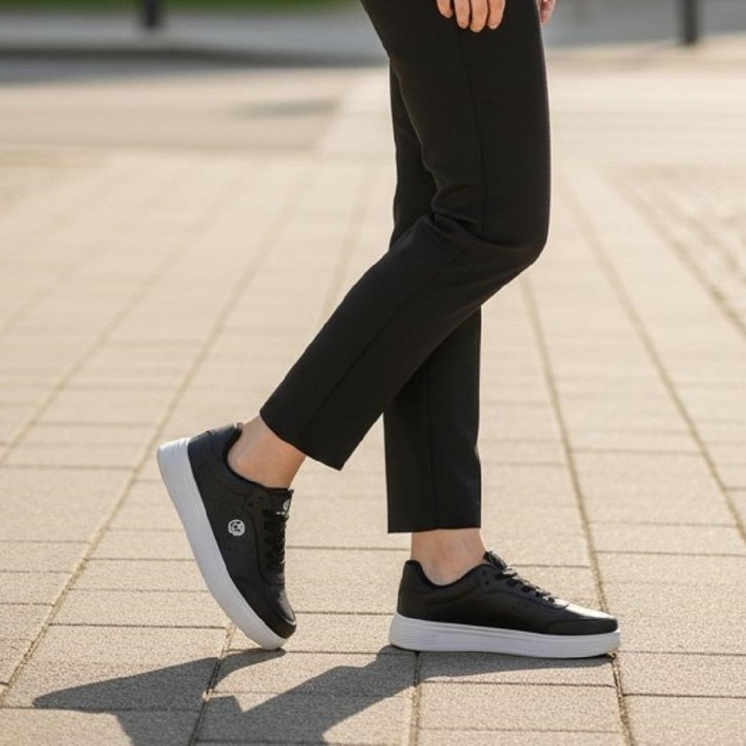 Crosberg 308 Siyah- Beyaz Spor Ayakkabı