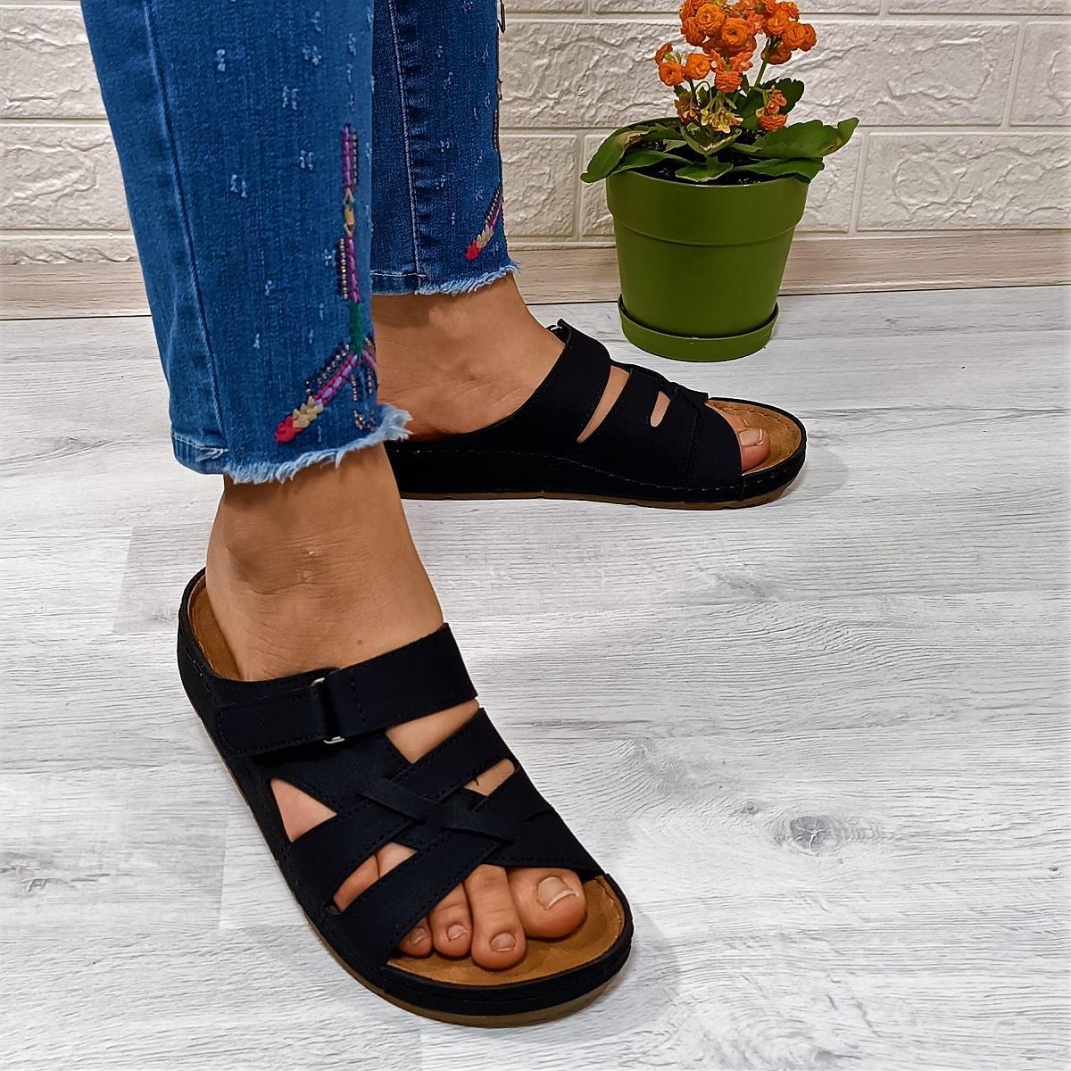 Mulex 1802 Siyah Anatomic Comfort Taban Kadın Terlik