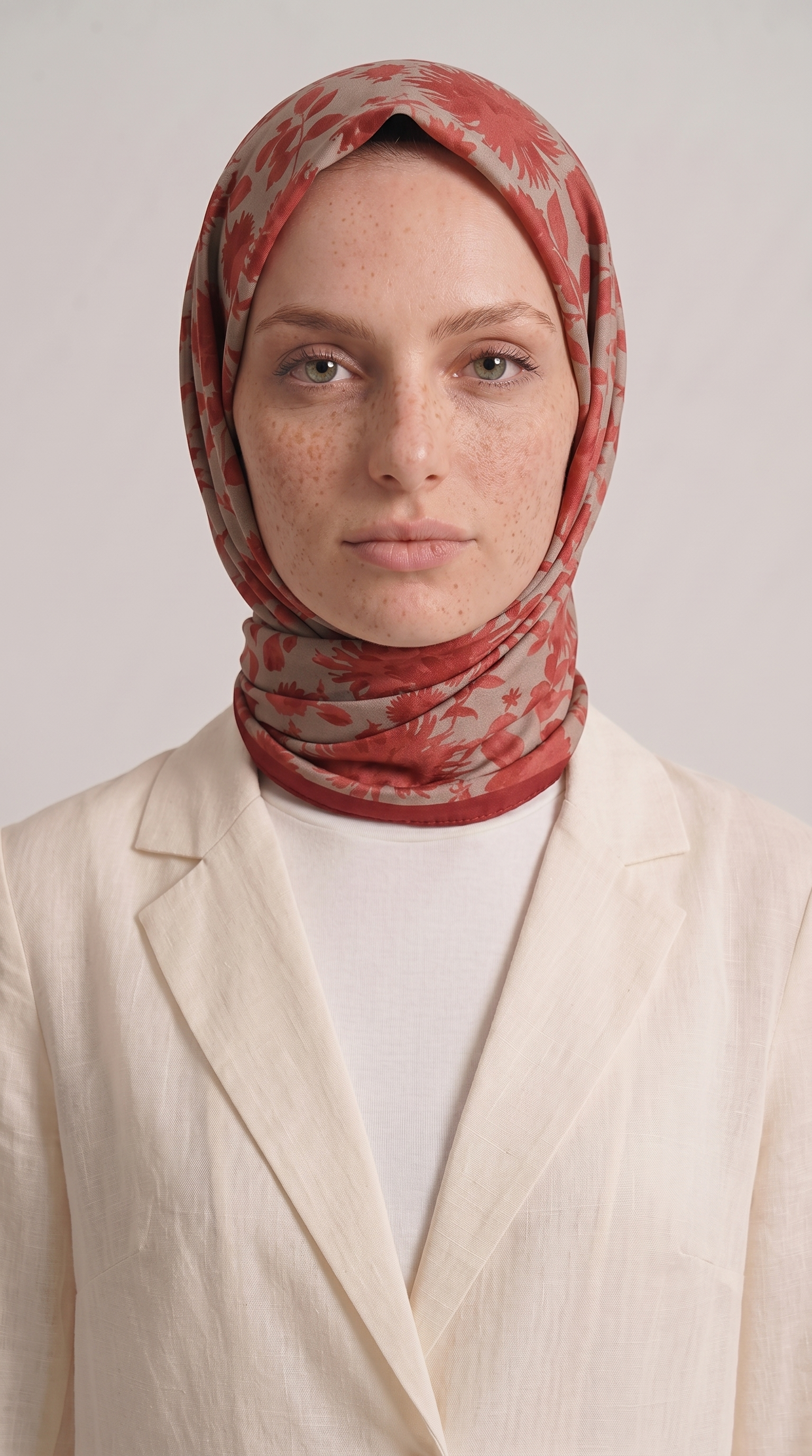 FLORA COTTON EŞARP -  KİREMİT 