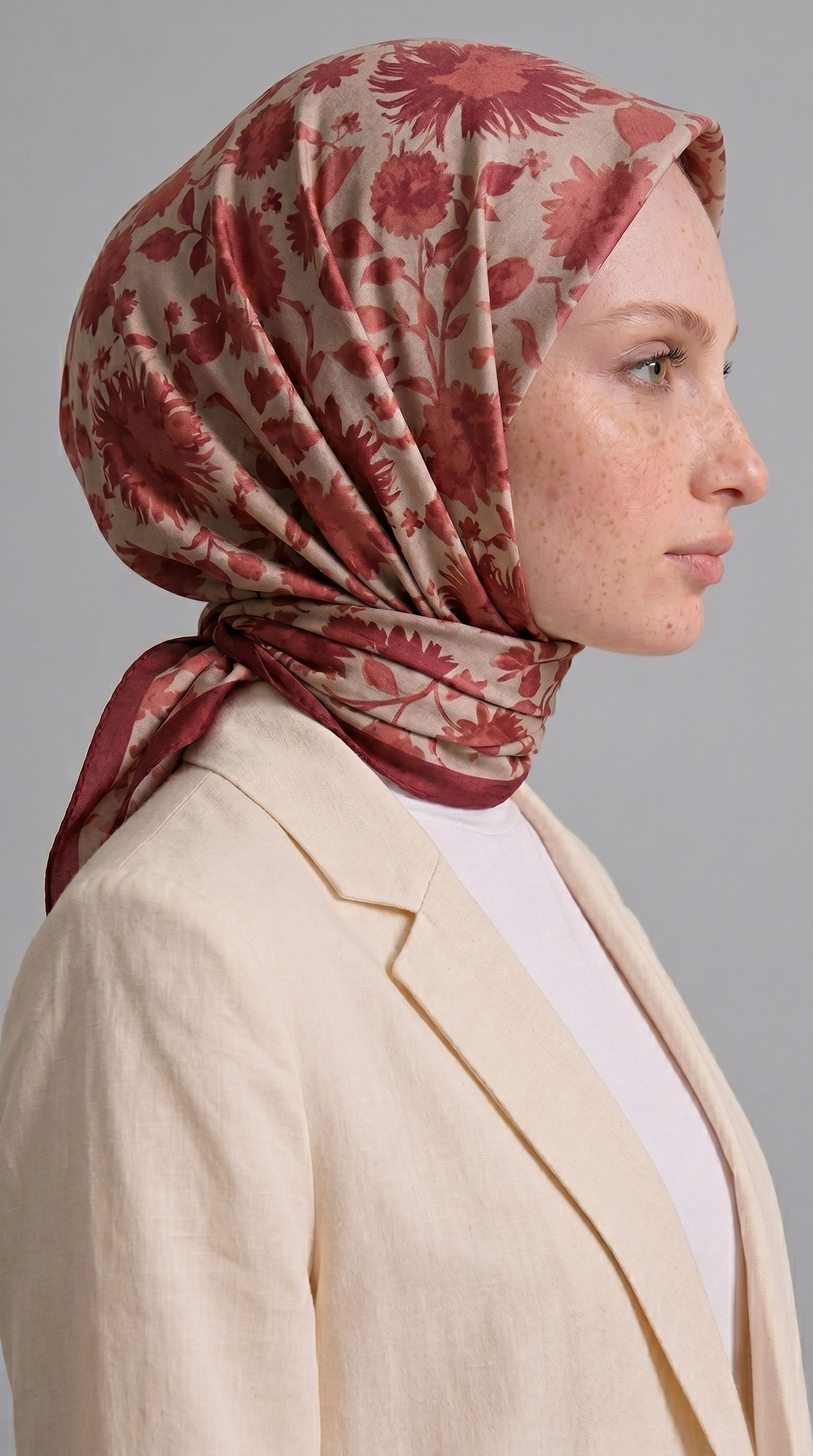 FLORA COTTON EŞARP -  KİREMİT 