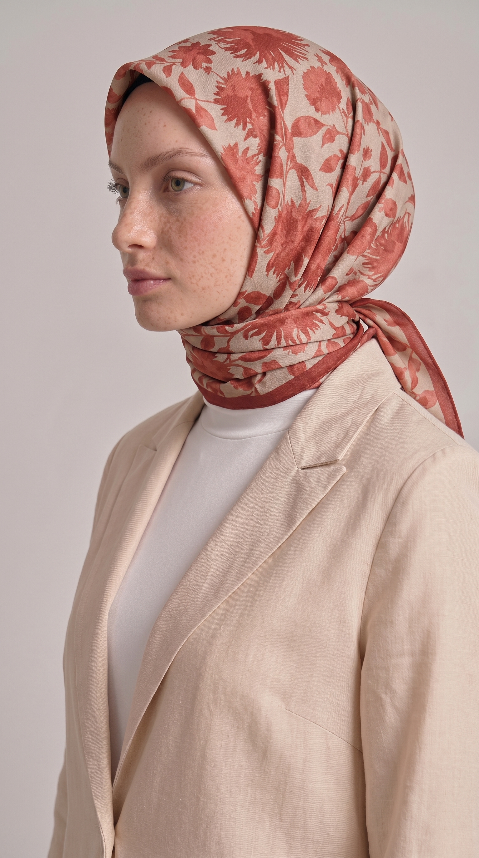 FLORA COTTON EŞARP -  KİREMİT 