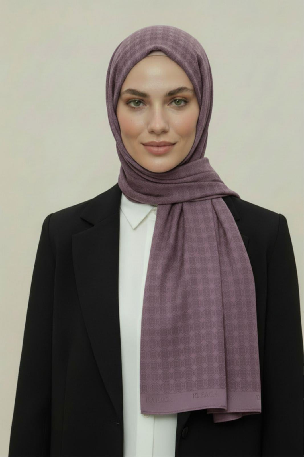 VERA DESENLİ MODAL ŞAL - LİLA 