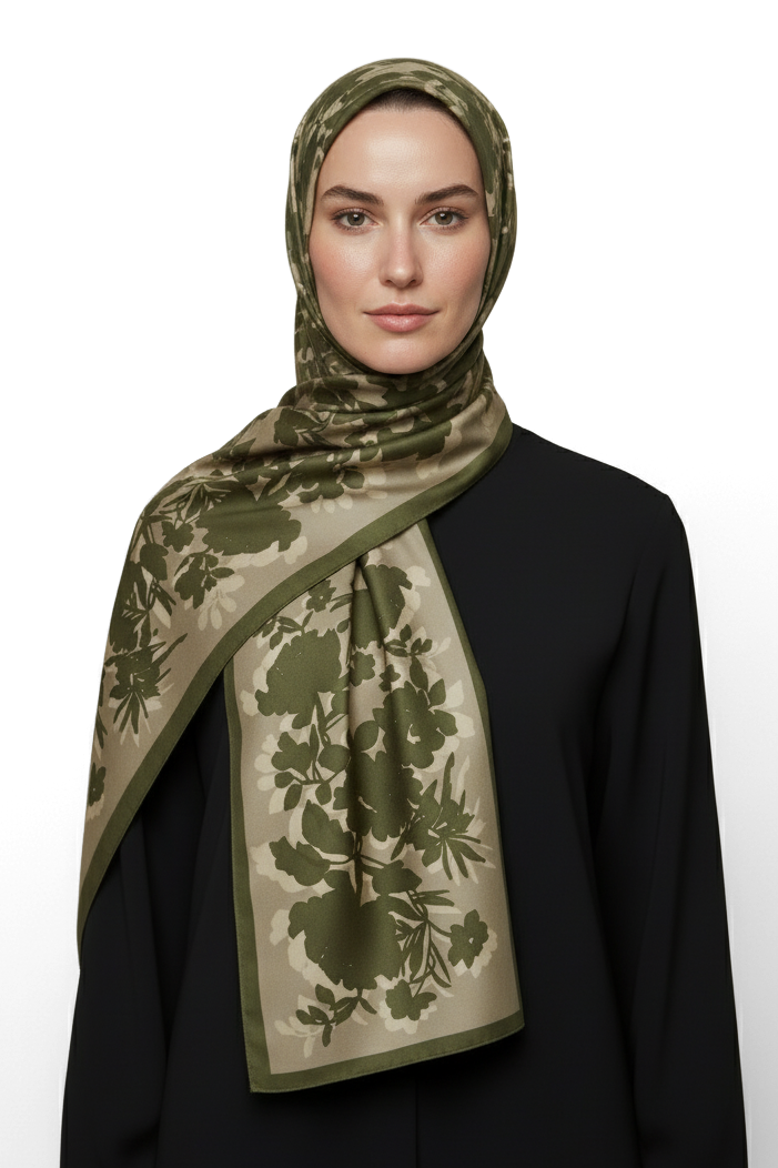 KARACA LİYA COTTON ŞAL -  YEŞİL 