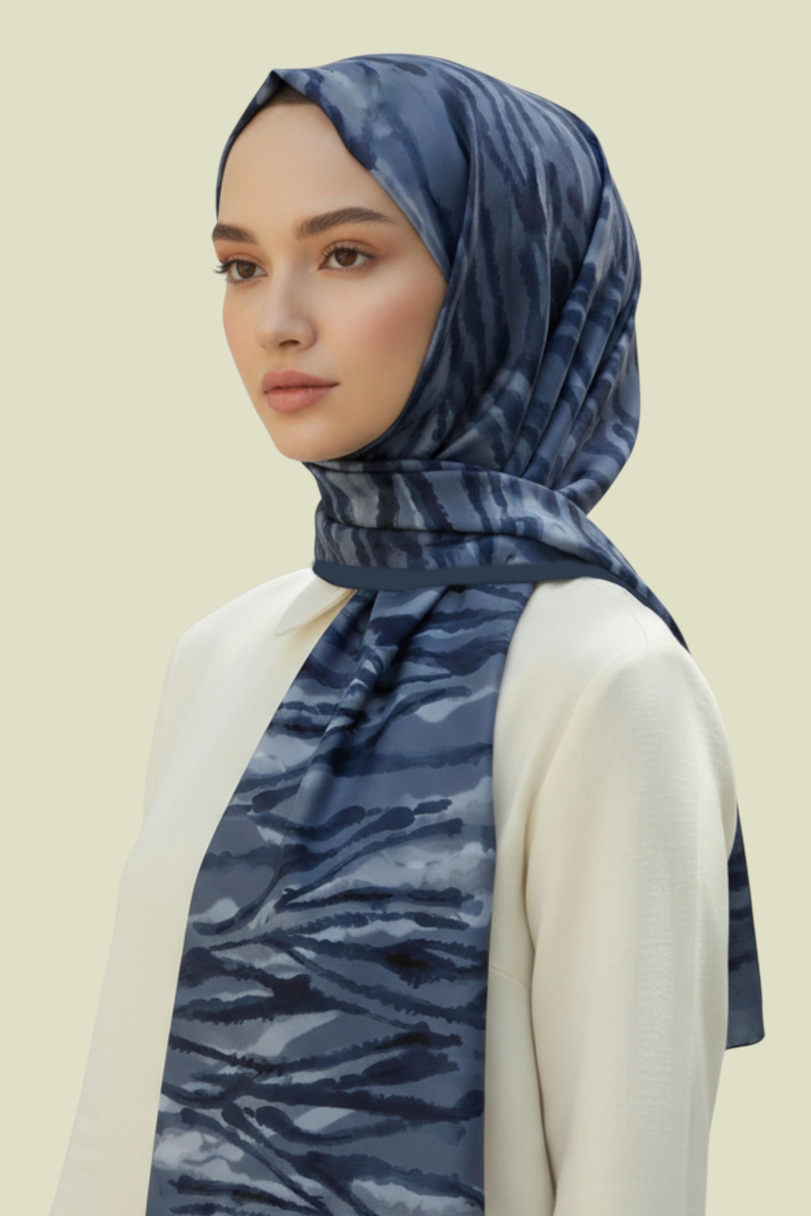 KARACA LUNA COTTON ŞAL - MAVİ 