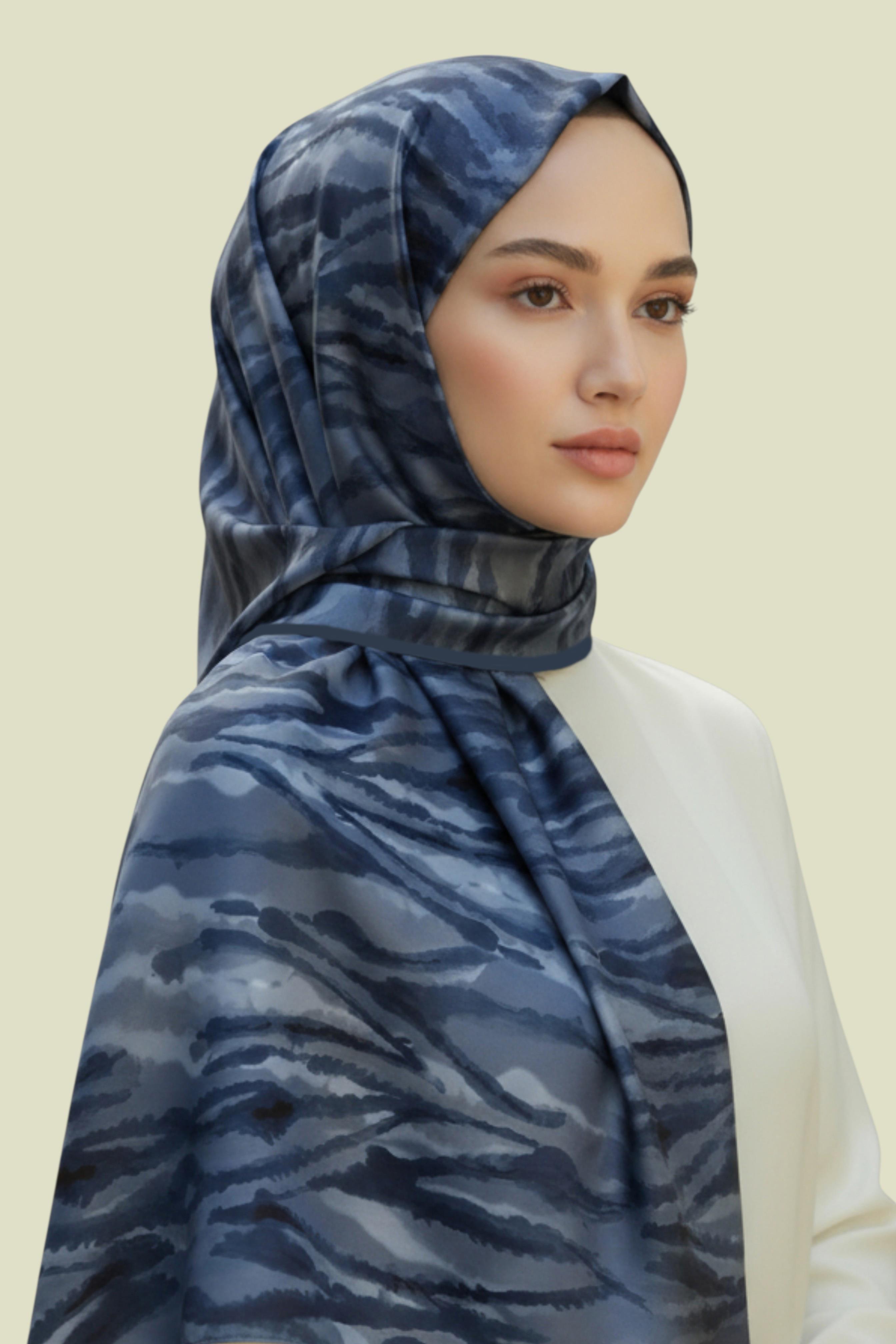 KARACA LUNA COTTON ŞAL - MAVİ 
