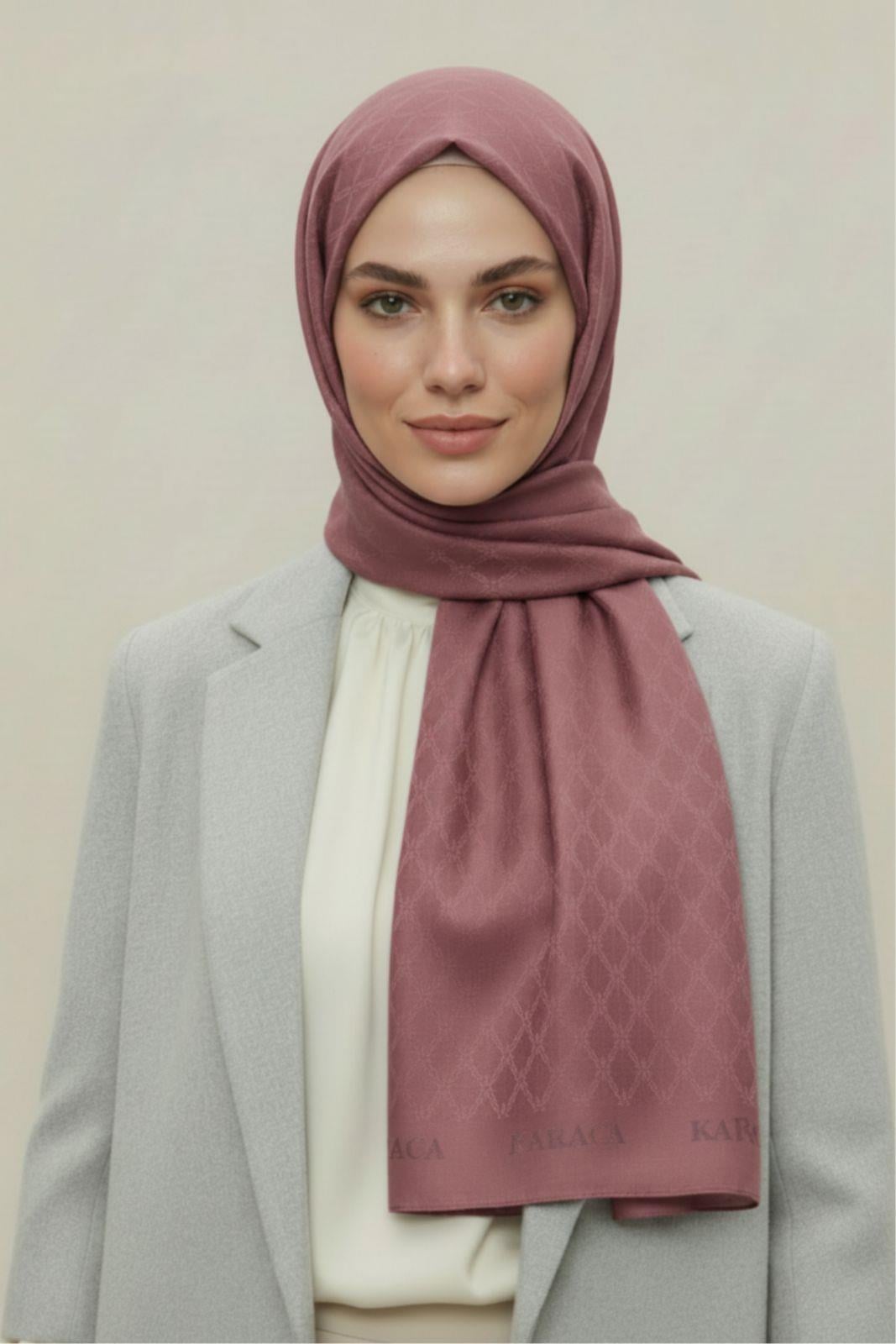 KARACA MODAL ŞAL -  GÜL KURUSU 