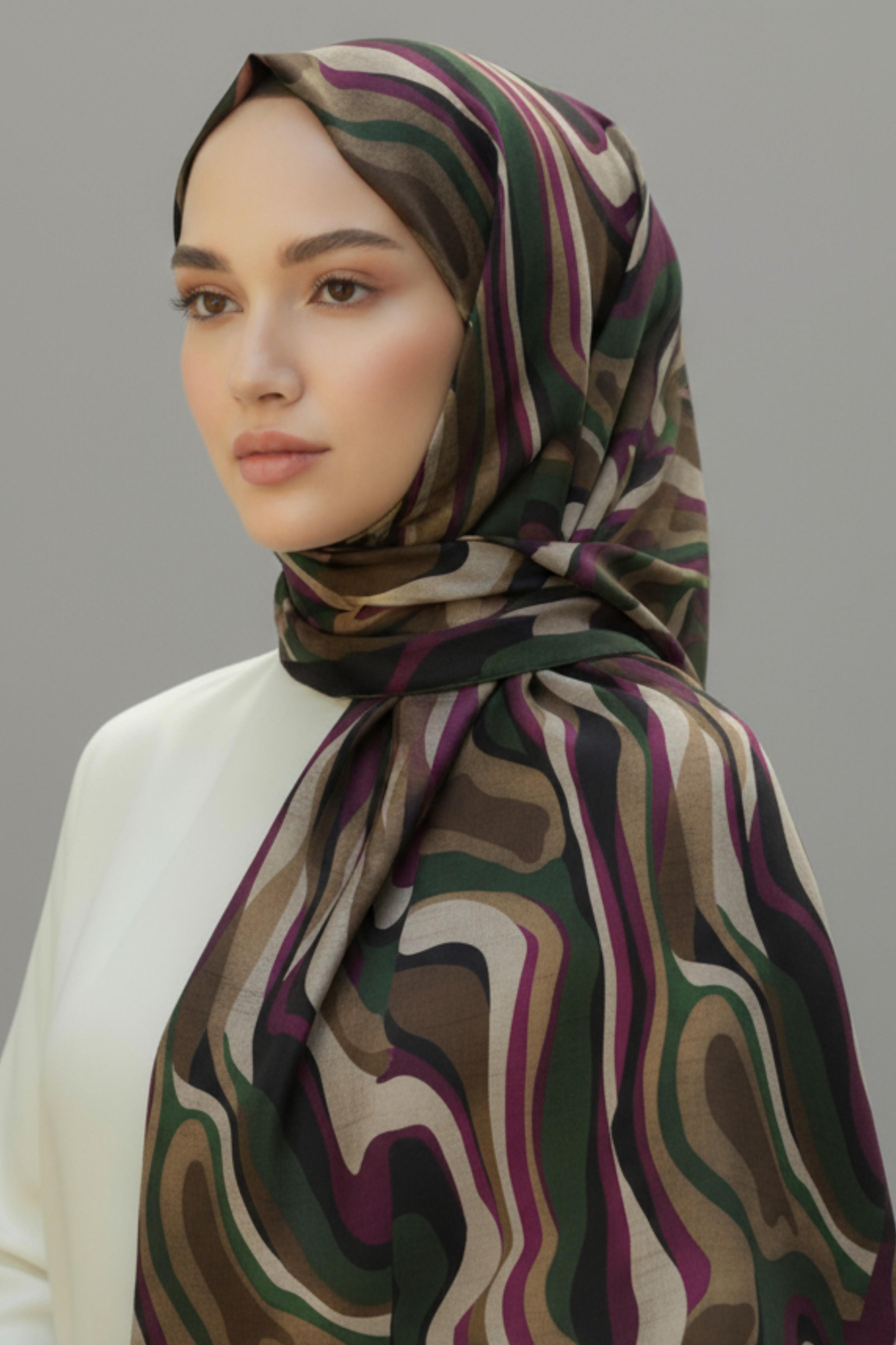 KARACA MODERN ZEBRA ŞAL -  MOR 