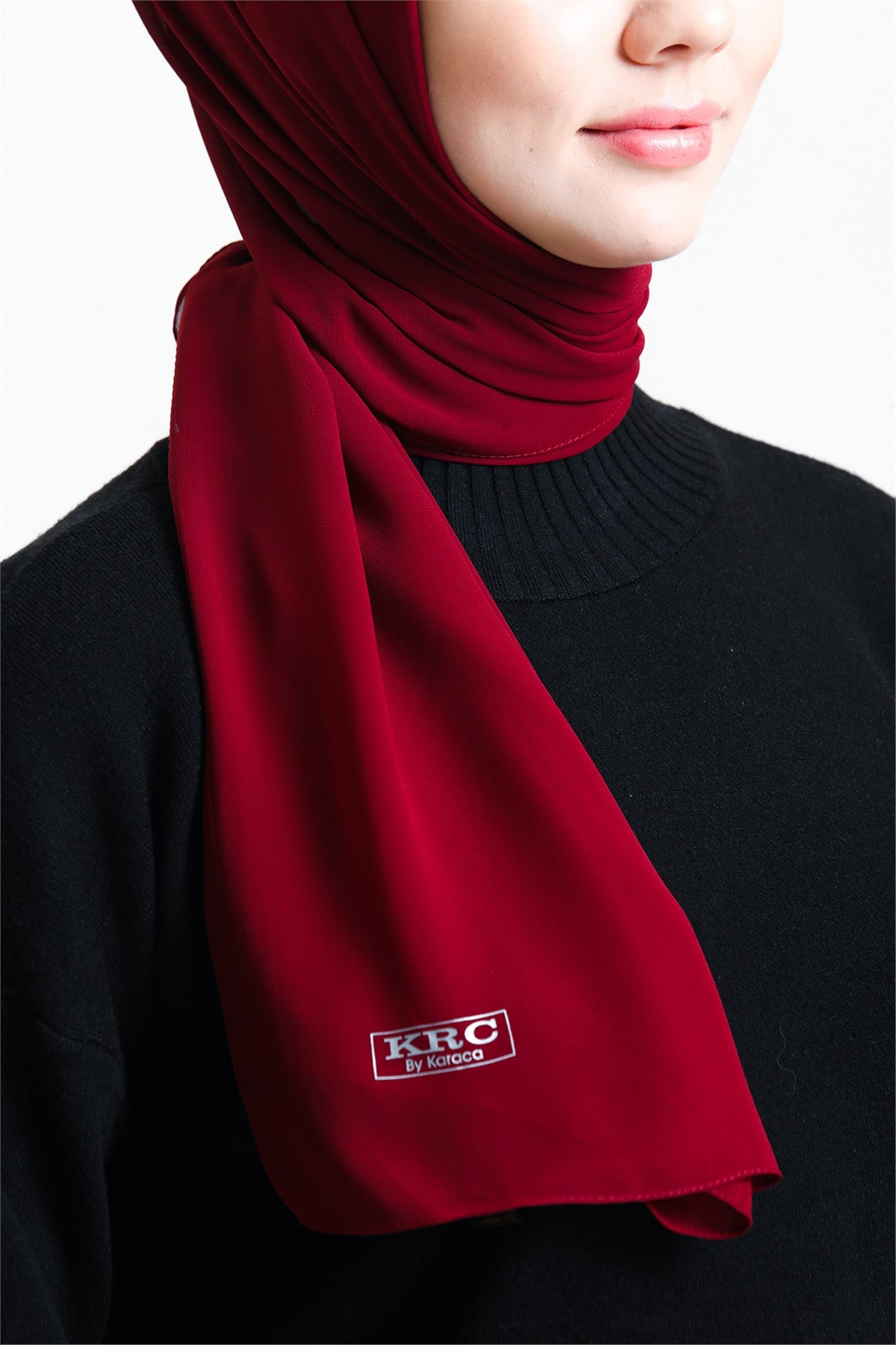 Karaca Nano Krep Şal - BORDO