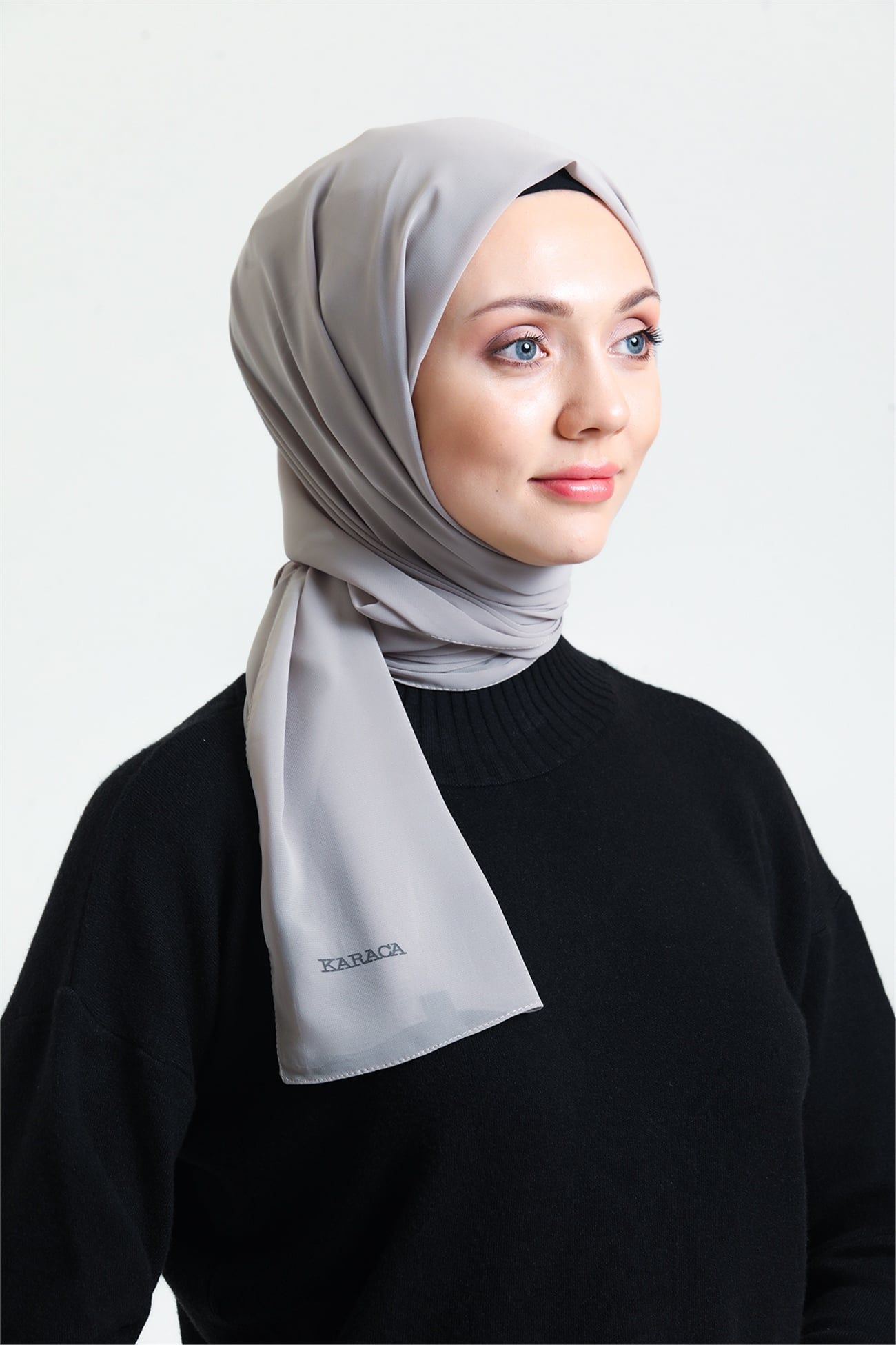 Karaca Nano Krep Şal - GRİ