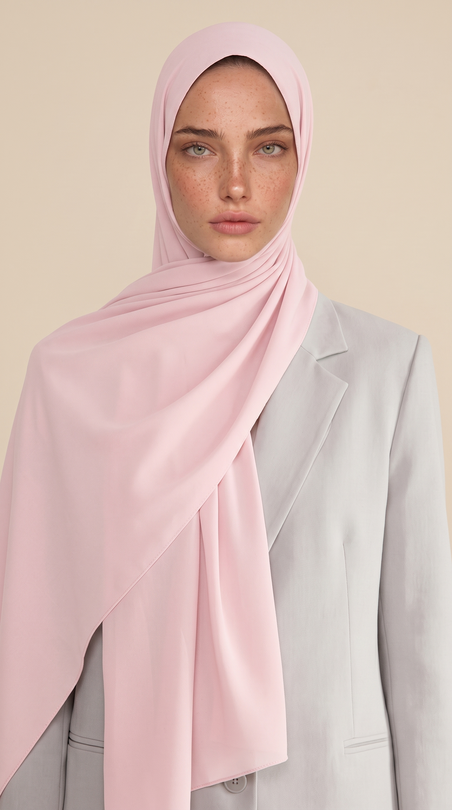 KARACA SAFİR ŞAL  - TOZ PEMBE