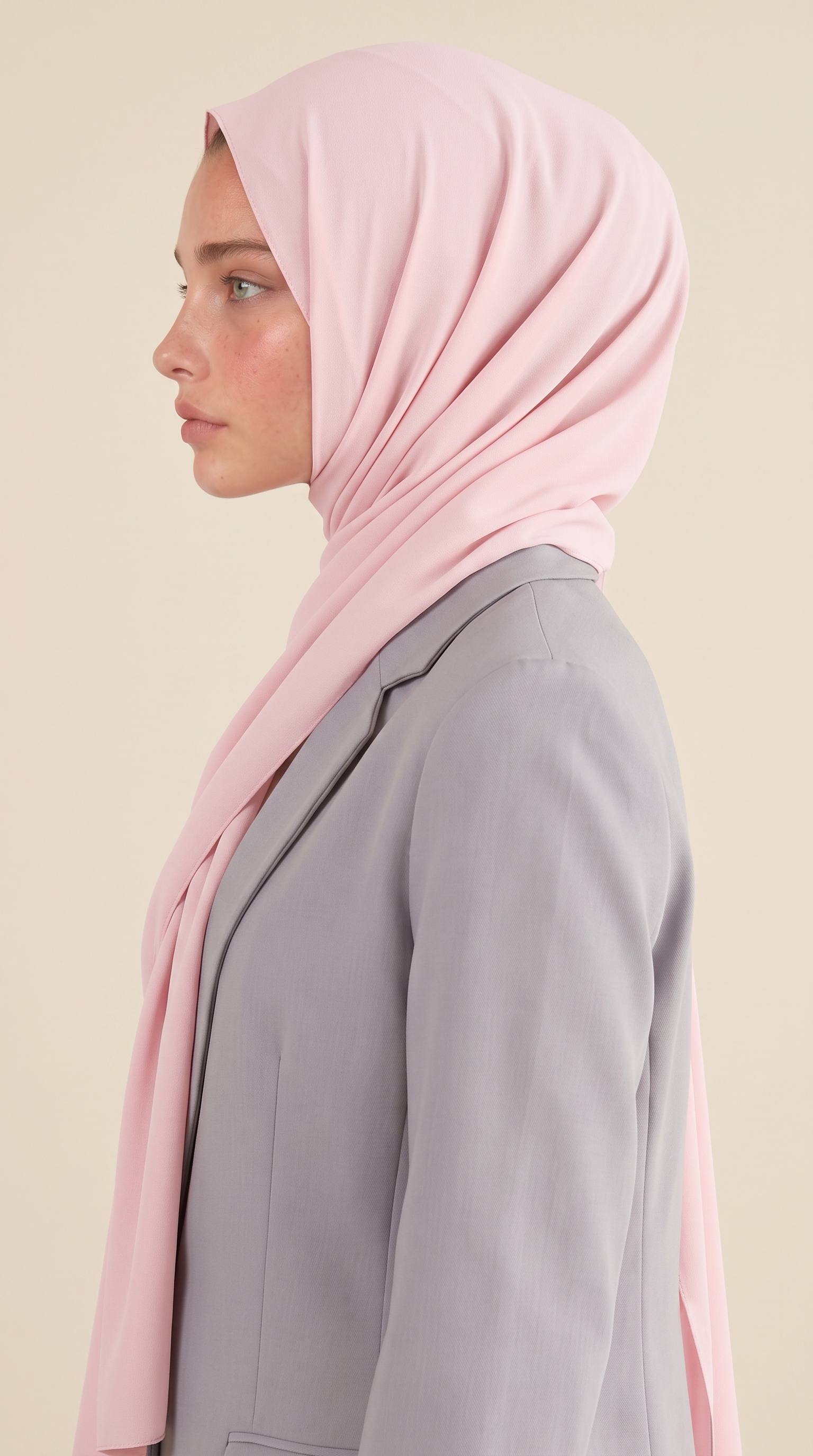 KARACA SAFİR ŞAL  - TOZ PEMBE