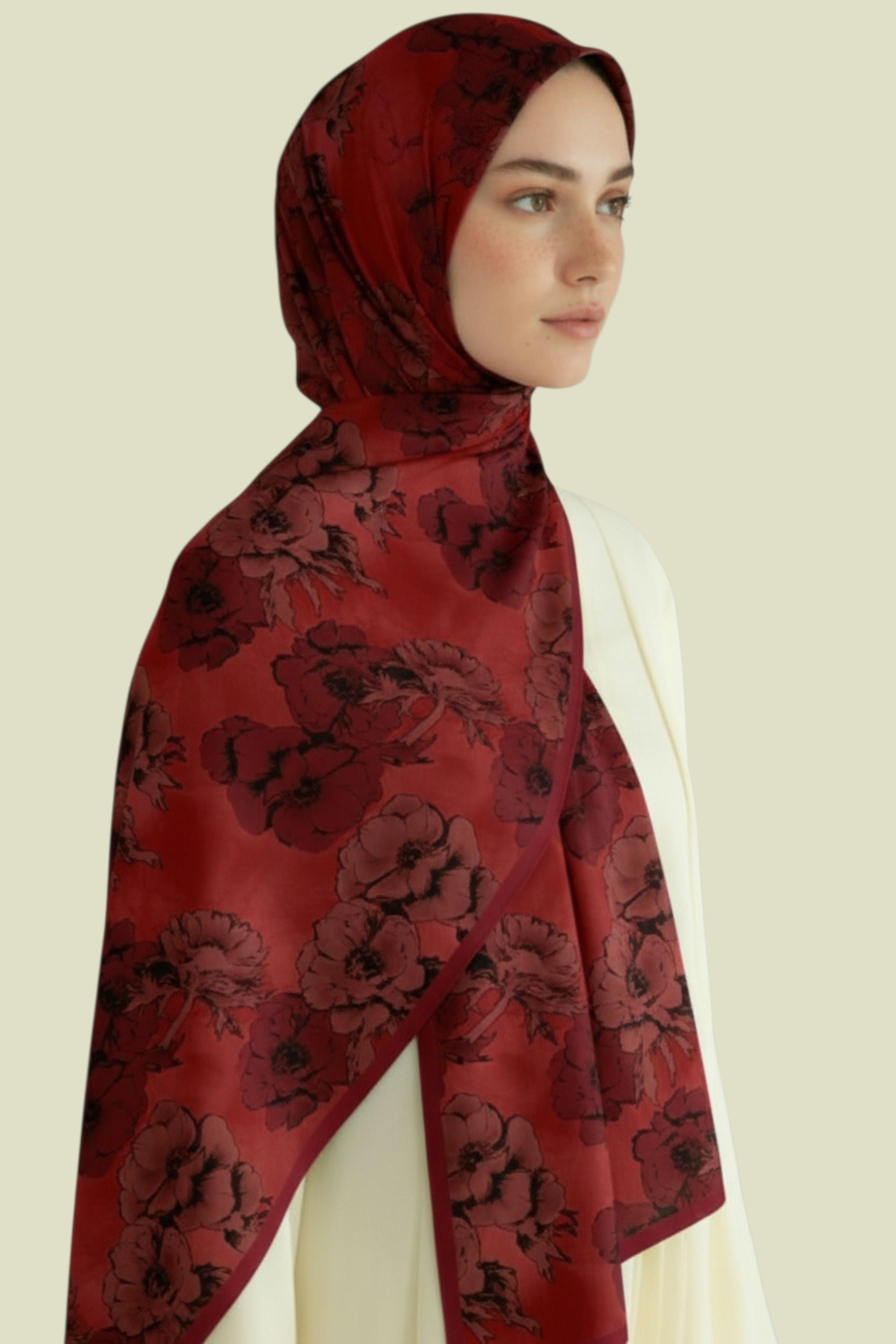 KARACA SEREN COTTON ŞAL - KIRMIZI 
