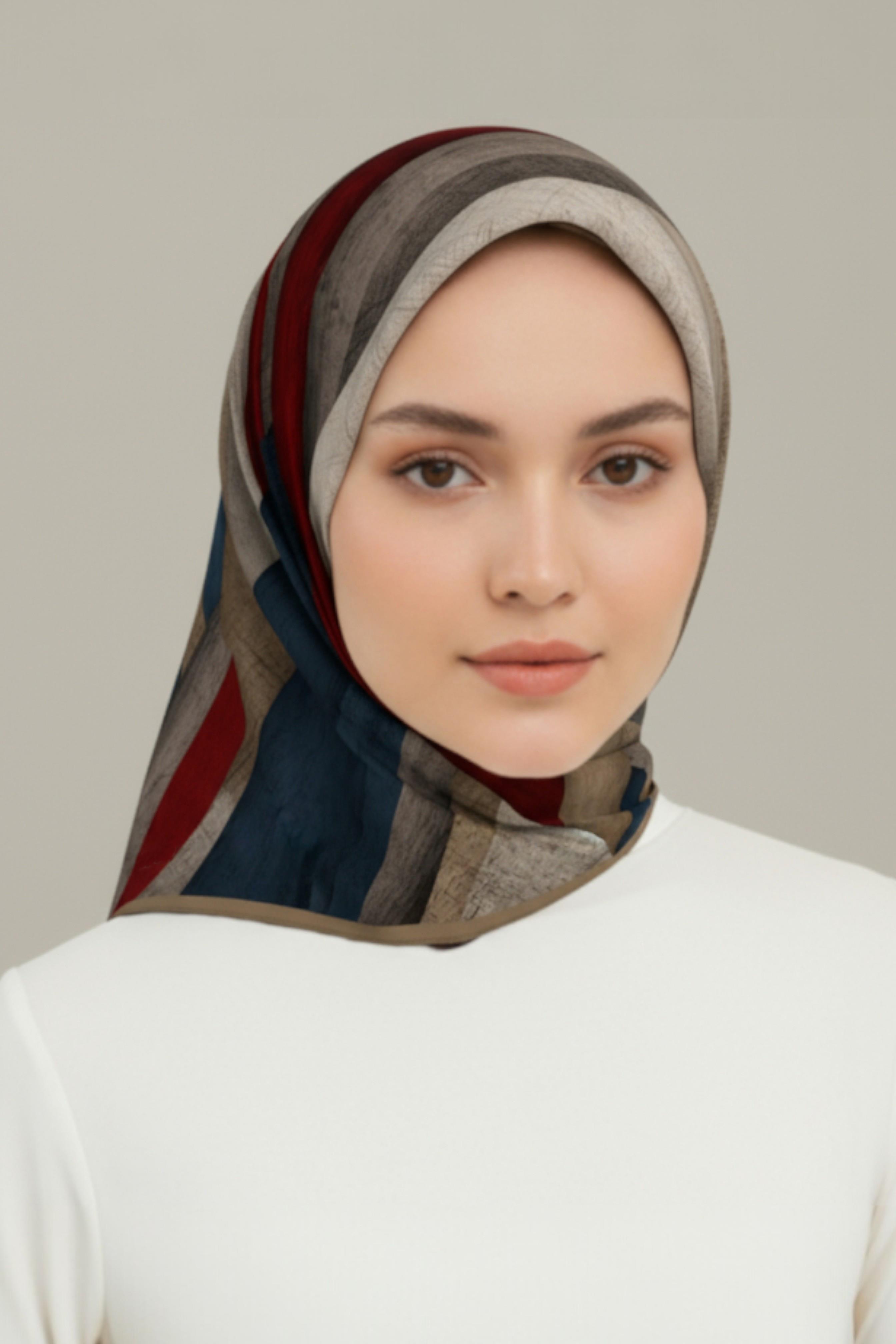 KARACA SOYUT DESEN RAYON EŞARP - KREM 