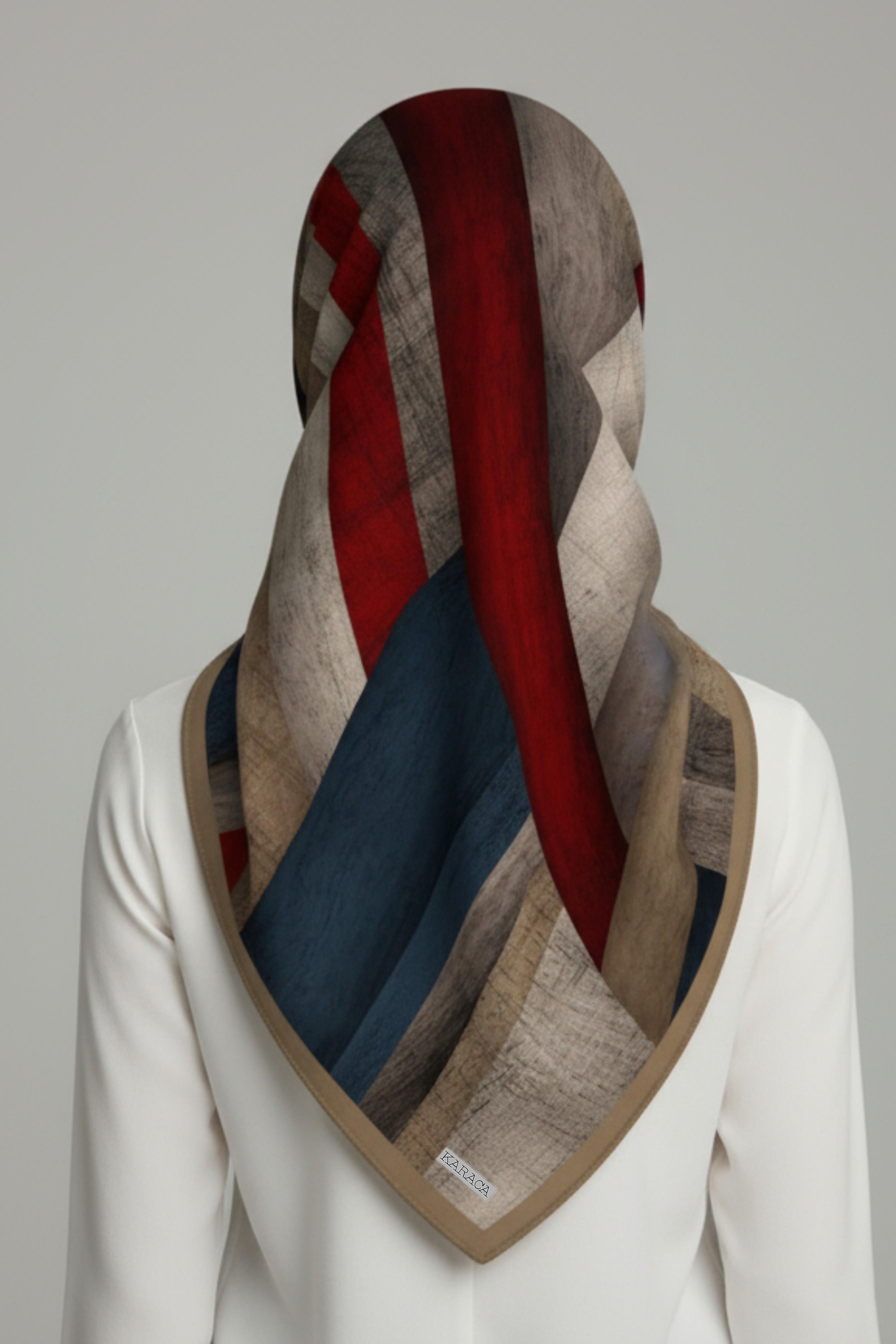 KARACA SOYUT DESEN RAYON EŞARP - KREM 
