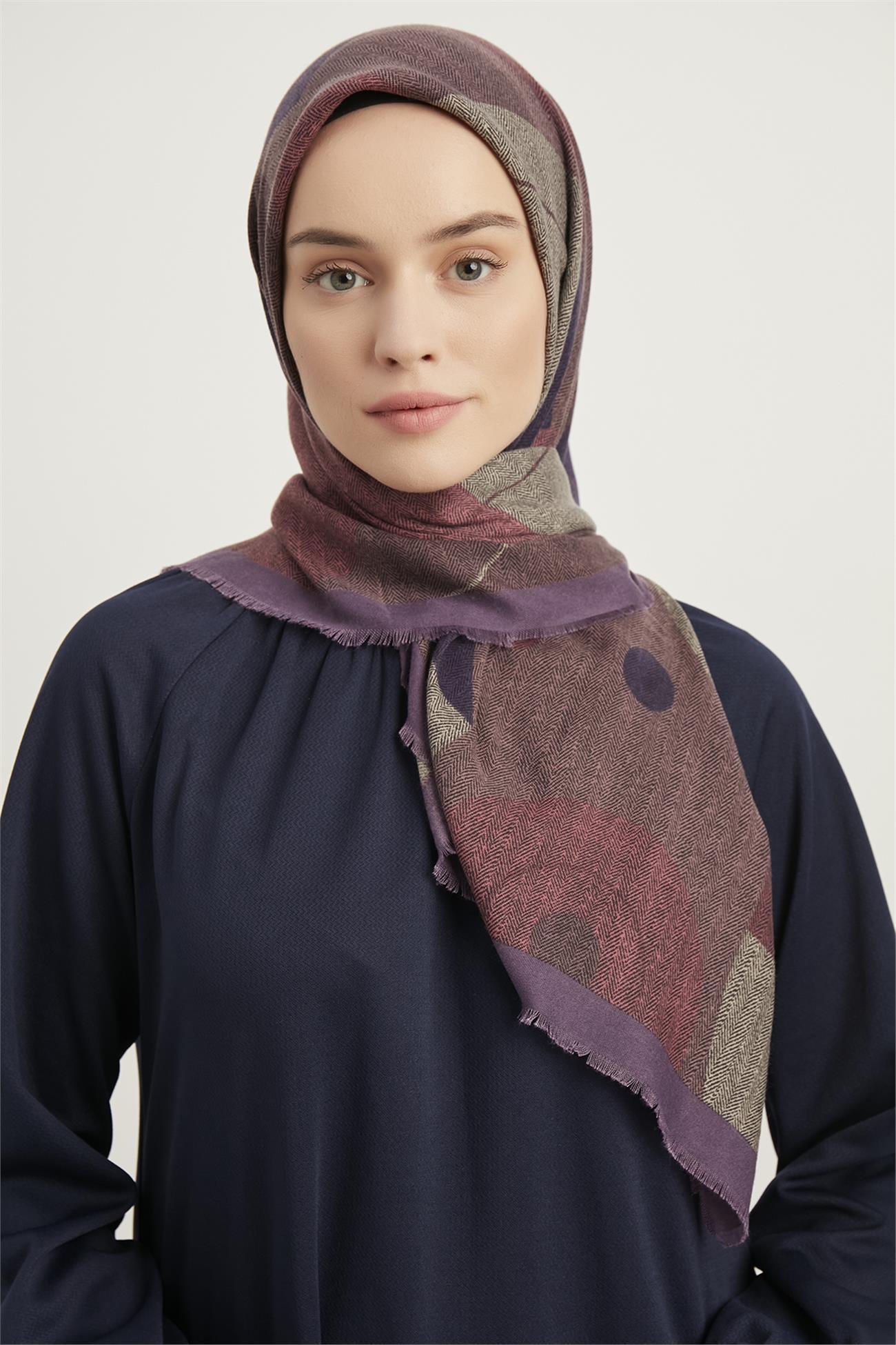 Karaca Yün Eşarp -  LİLA