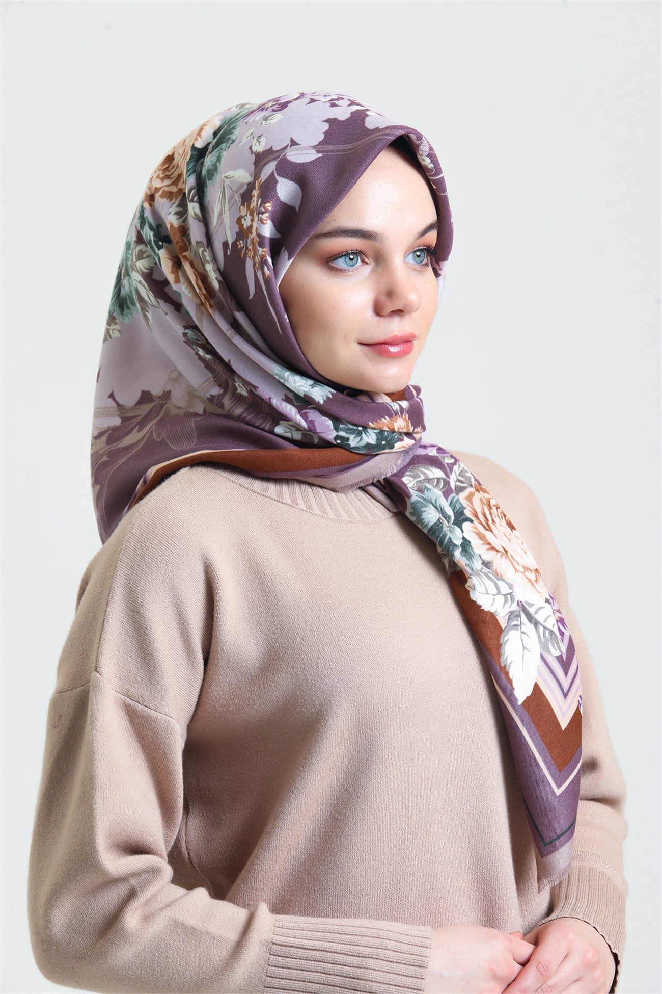 Karaca Yün Eşarp -  LİLA