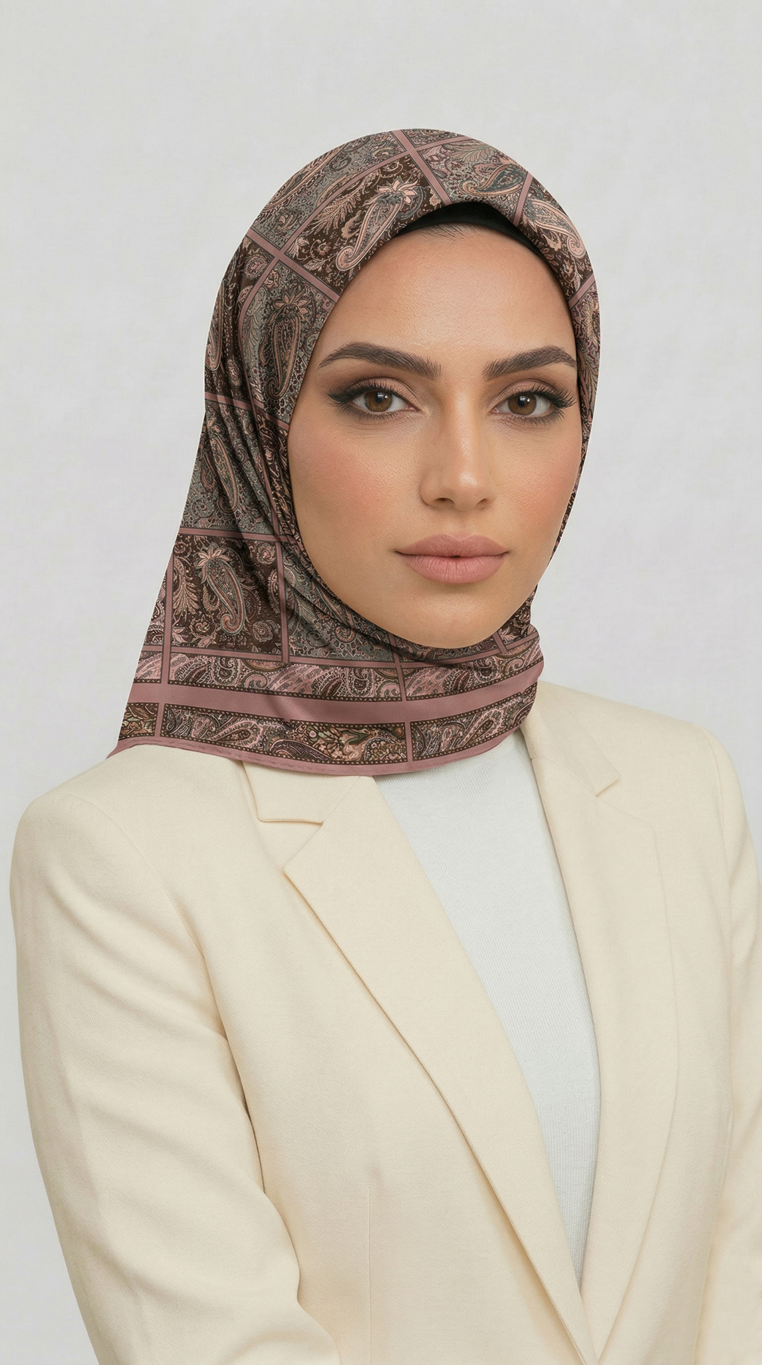 MAVERA RAYON EŞARP - PEMBE / SU YEŞİLİ
